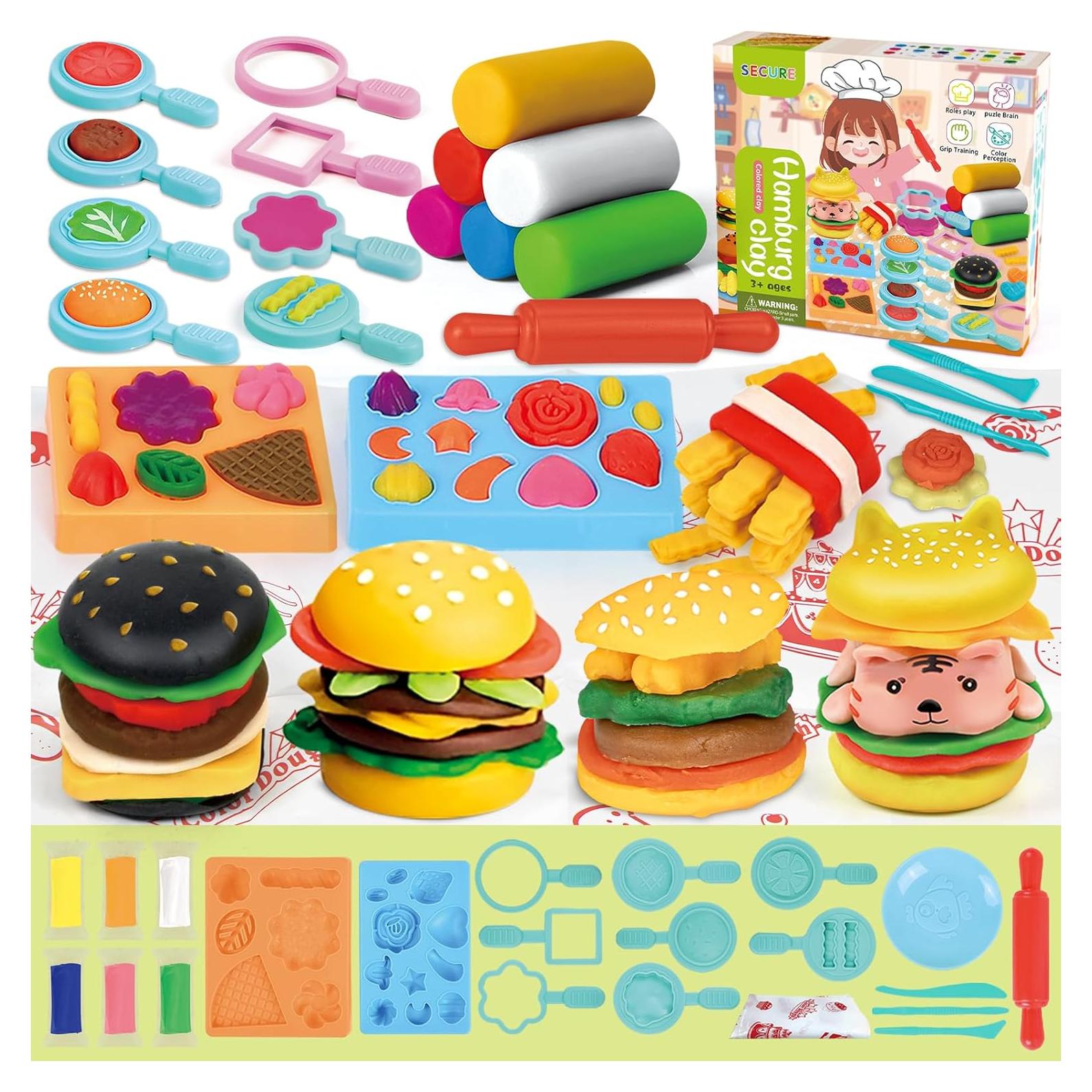 Kit de Masa para Hamburguesas ZW Creations - 22 Piezas para Niños