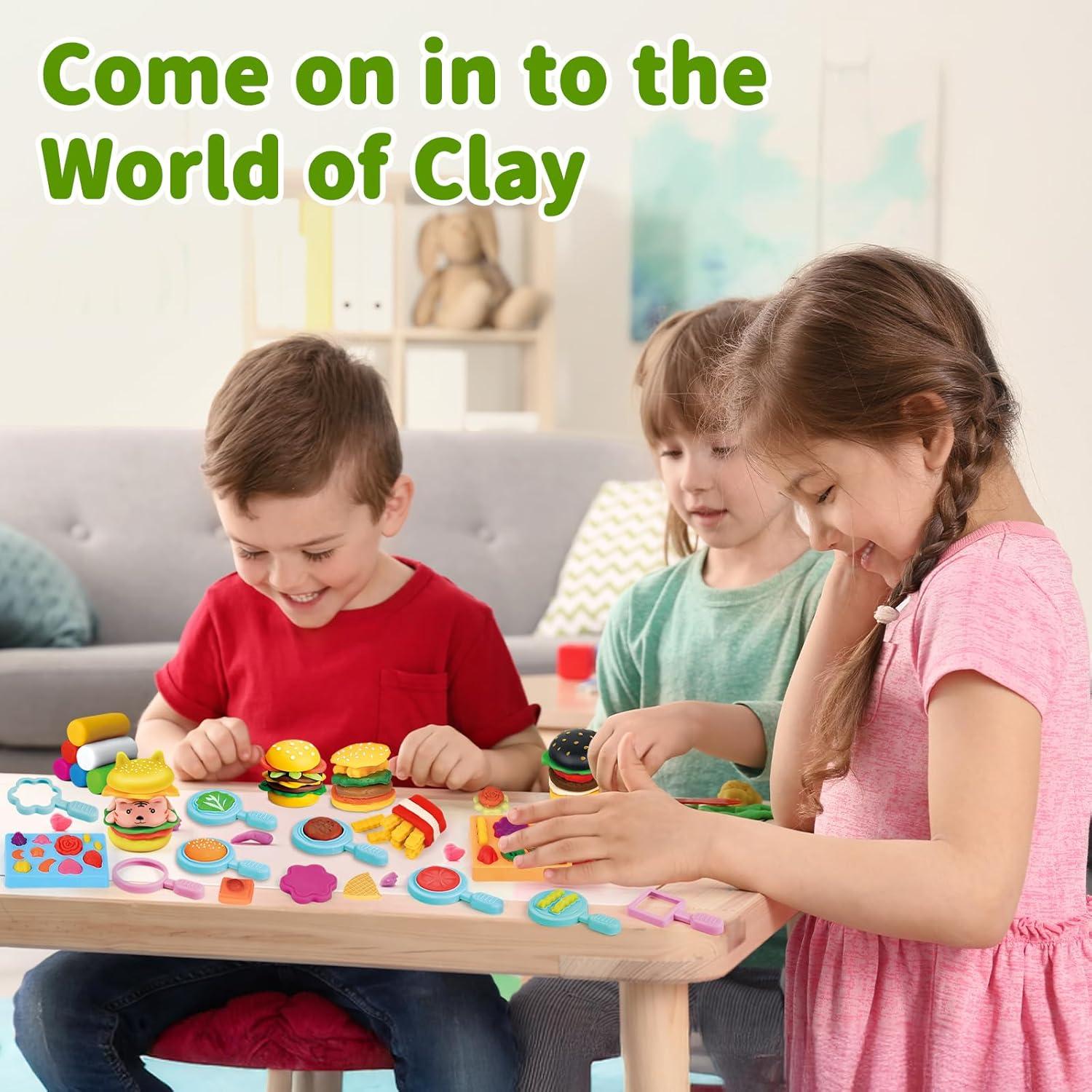 Kit de Masa para Hamburguesas ZW Creations - 22 Piezas para Niños