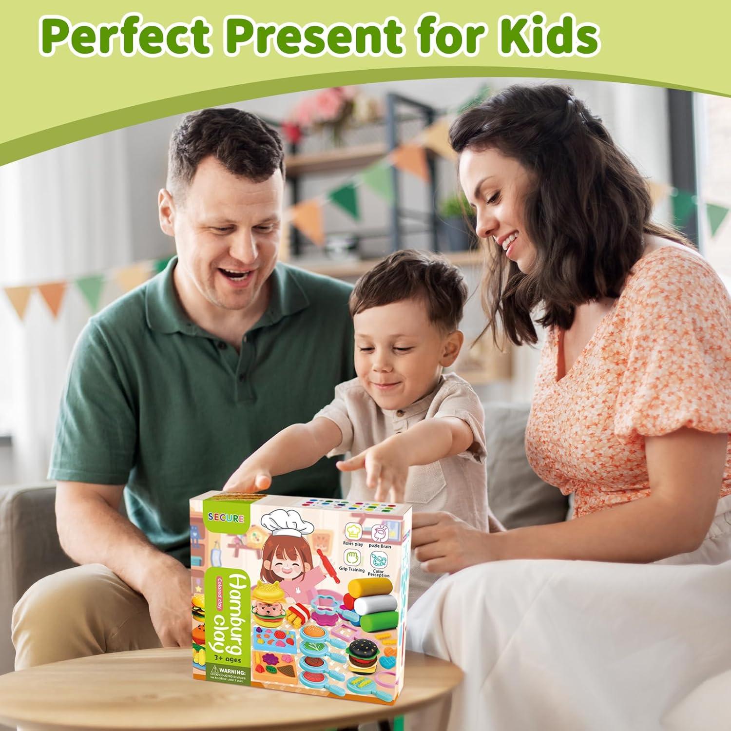 Kit de Masa para Hamburguesas ZW Creations - 22 Piezas para Niños