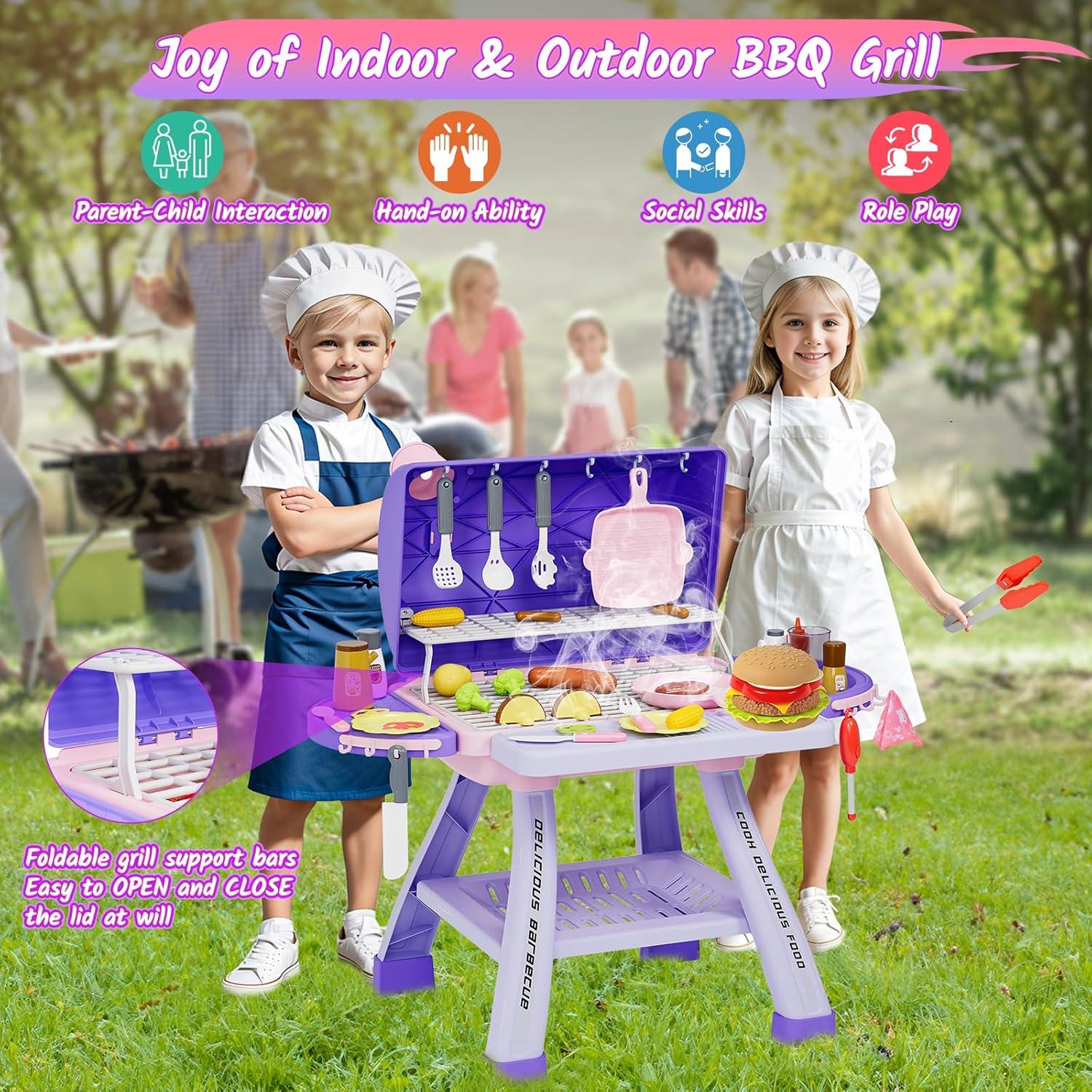 Juego de Parrilla BBQ para Niños Wan Yi Da con Luz y Sonido