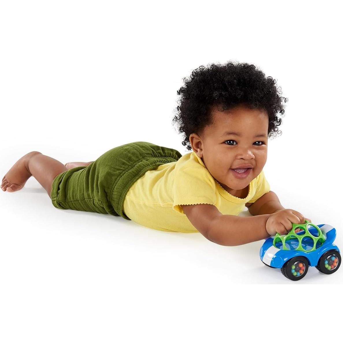 Juguete para Gatear Bright Starts Oball Coche Azul Verde 11.4cm