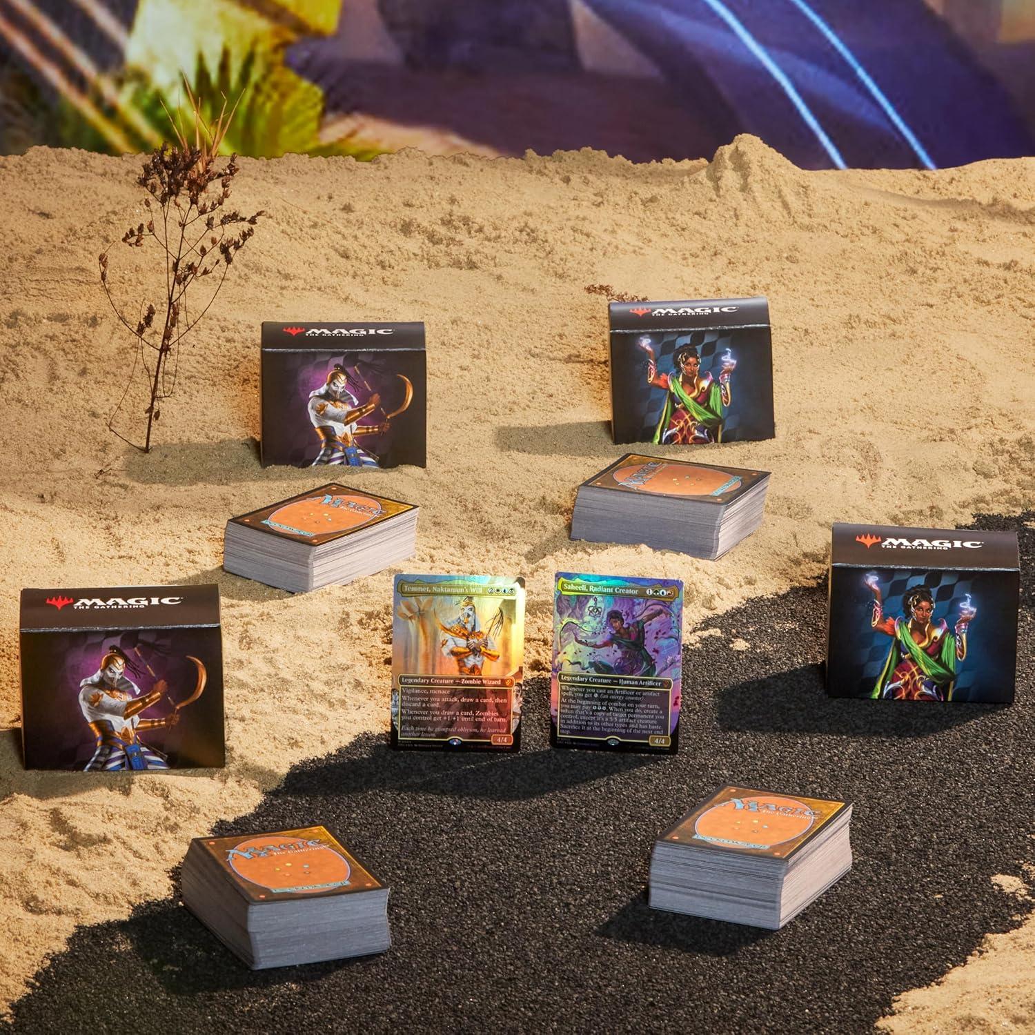 Paquete de Mazo Commander Aetherdrift MTG - 4 Mazos (2 Energía Viva + 2 Poder Eterno)