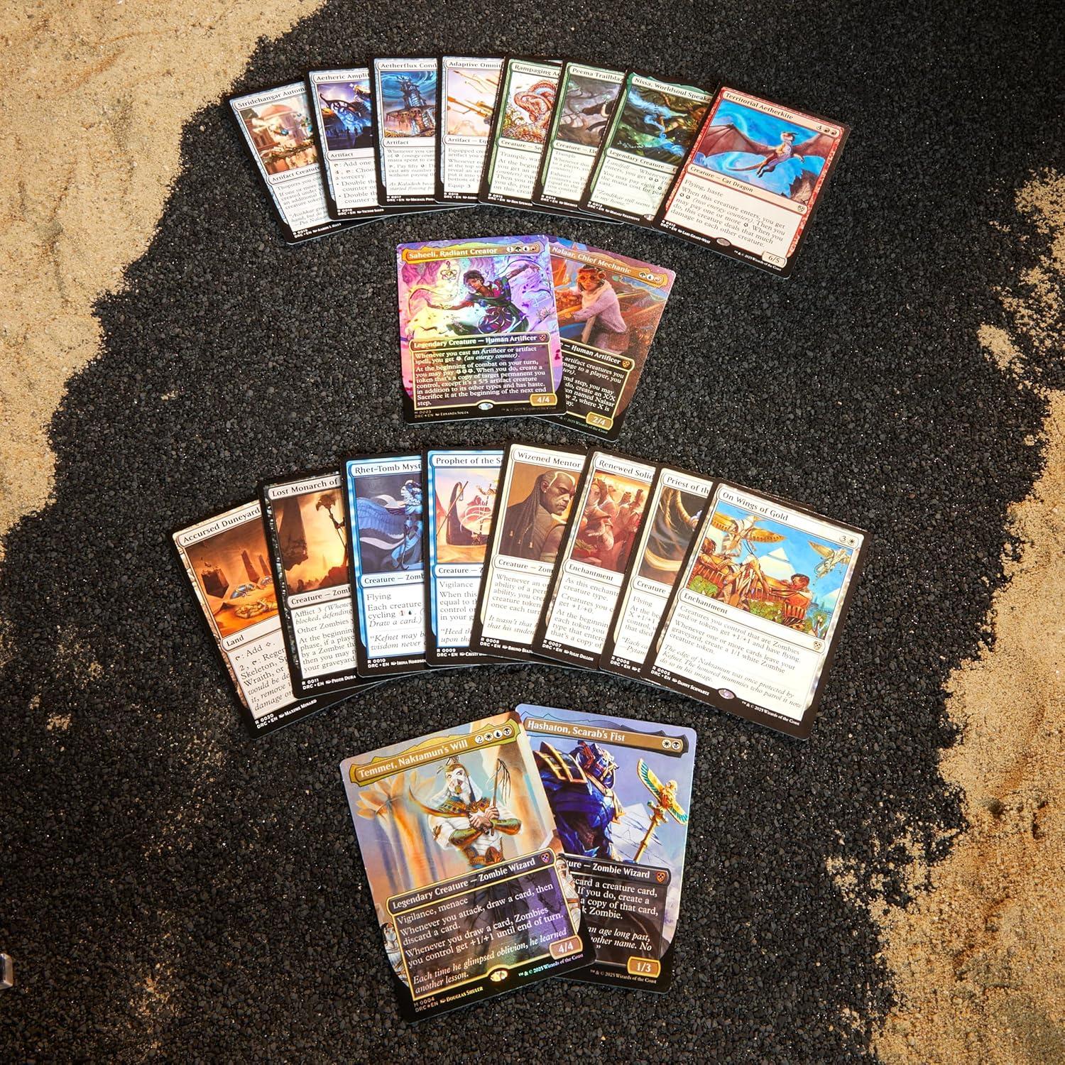 Paquete de Mazo Commander Aetherdrift MTG - 4 Mazos (2 Energía Viva + 2 Poder Eterno)