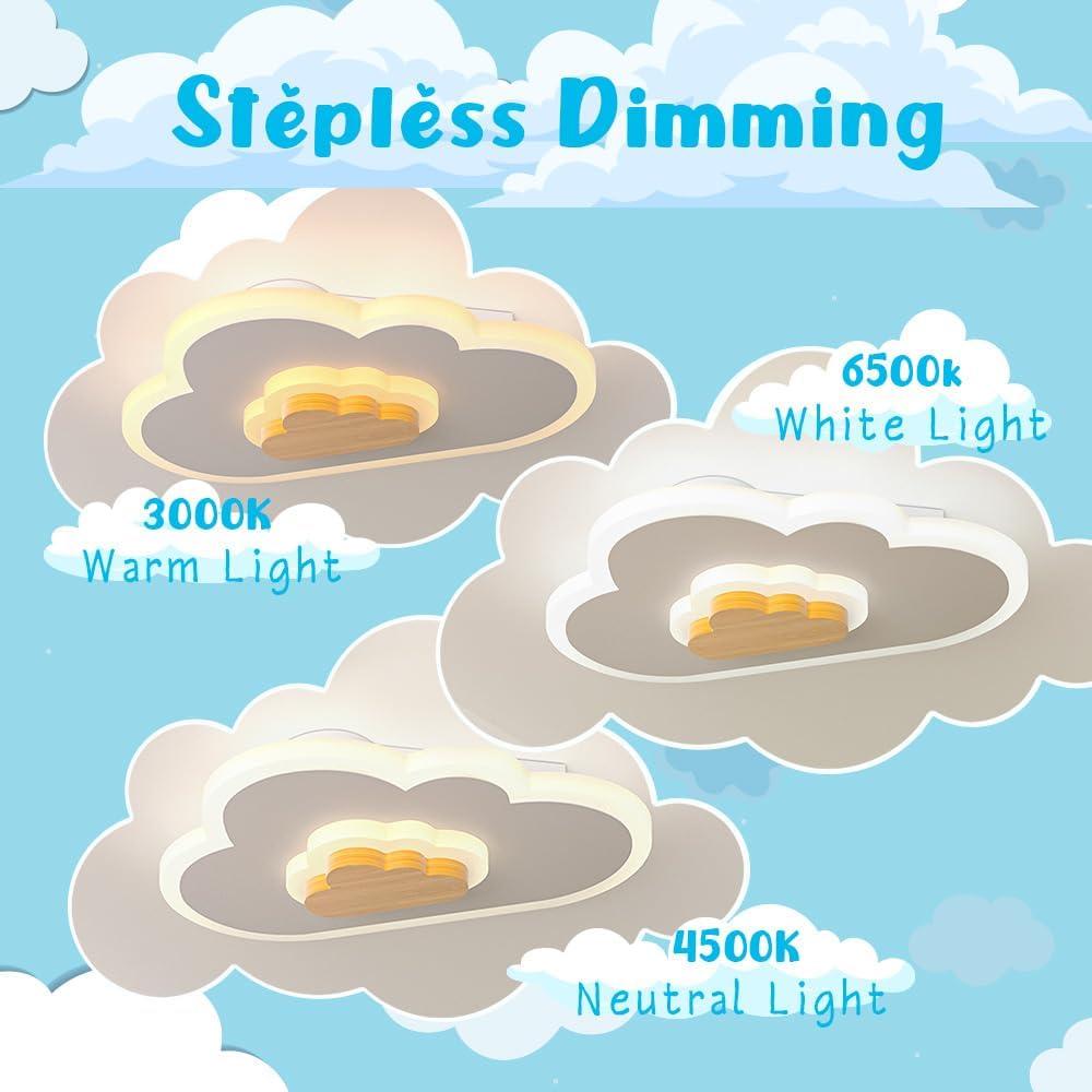 Lámpara de Techo LED Nube YCMGEAD 26W 40cm Luz Nocturna