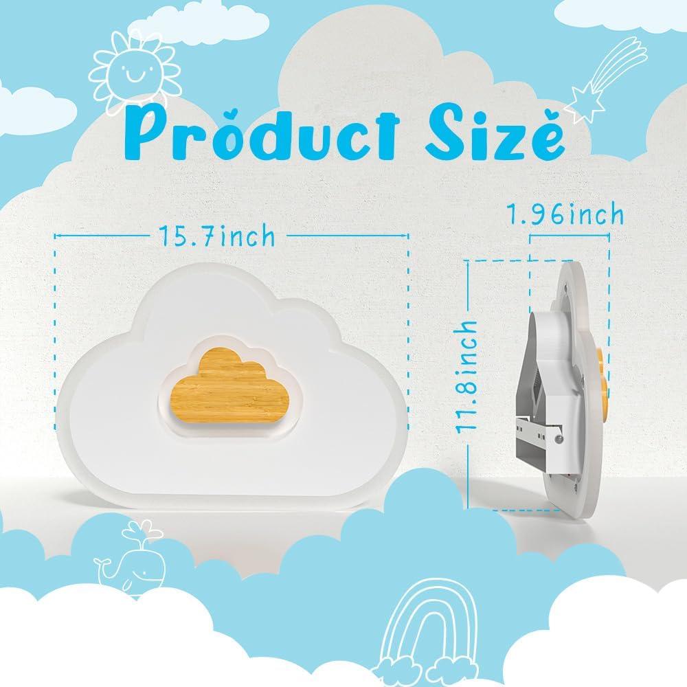 Lámpara de Techo LED Nube YCMGEAD 26W 40cm Luz Nocturna