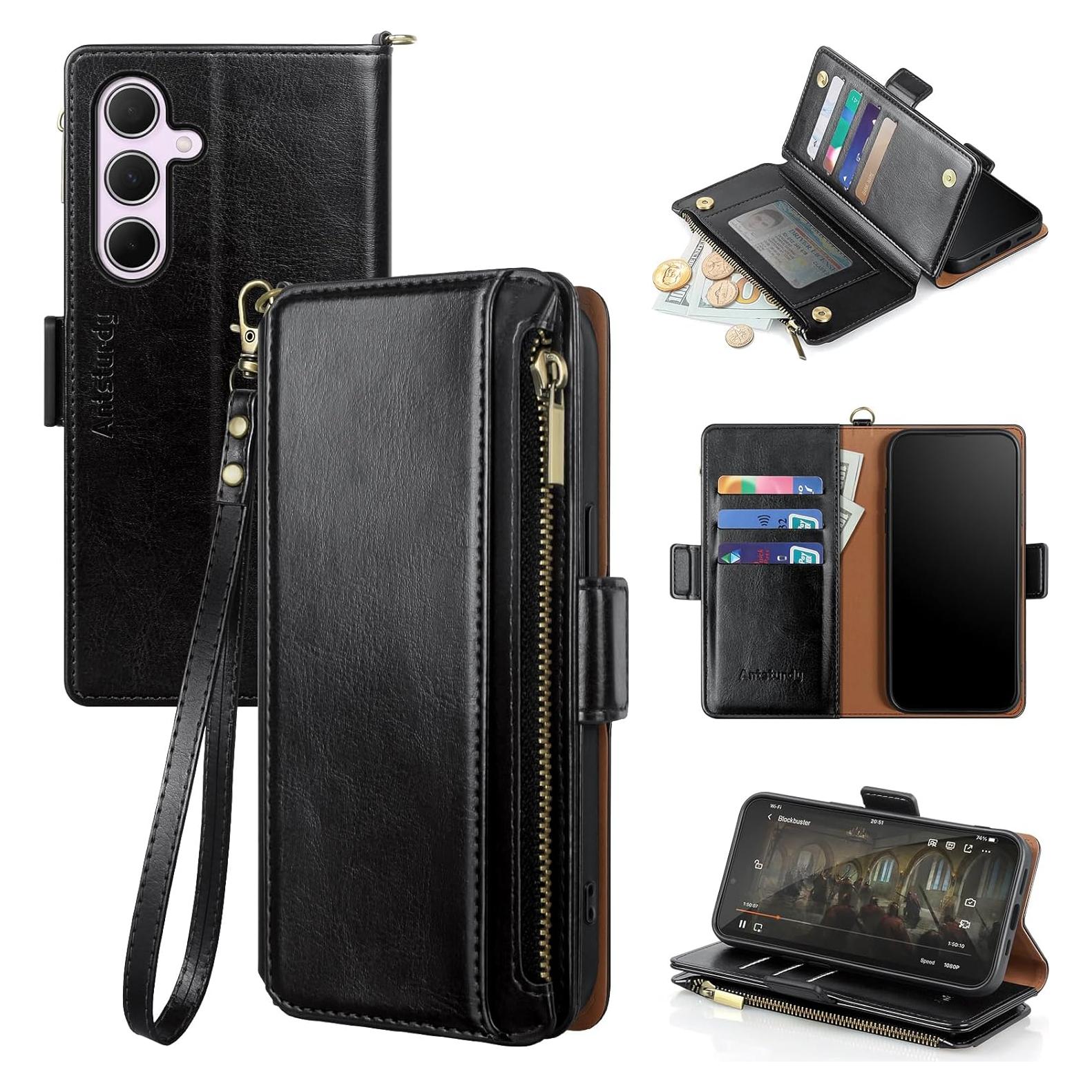 Funda Cartera Antsturdy para Samsung Galaxy A35 5G - Negro