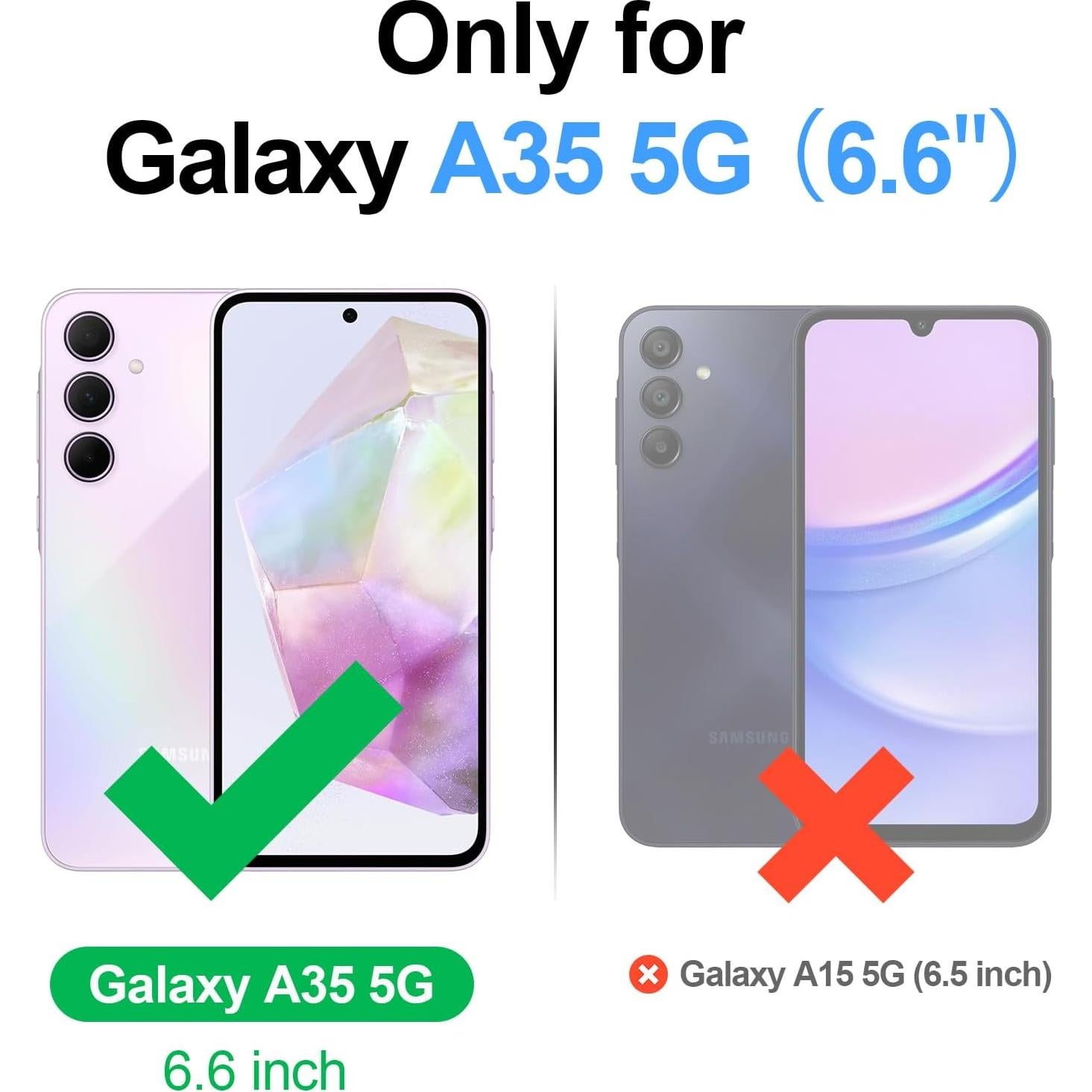 Funda Cartera Antsturdy para Samsung Galaxy A35 5G - Negro