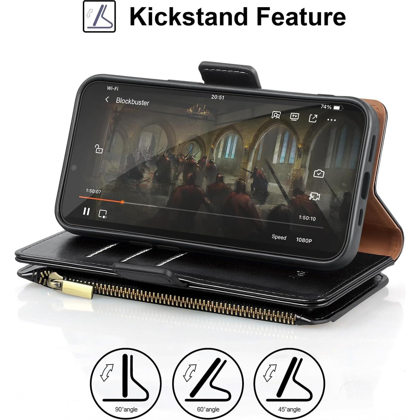 Funda Cartera Antsturdy para Samsung Galaxy A35 5G - Negro