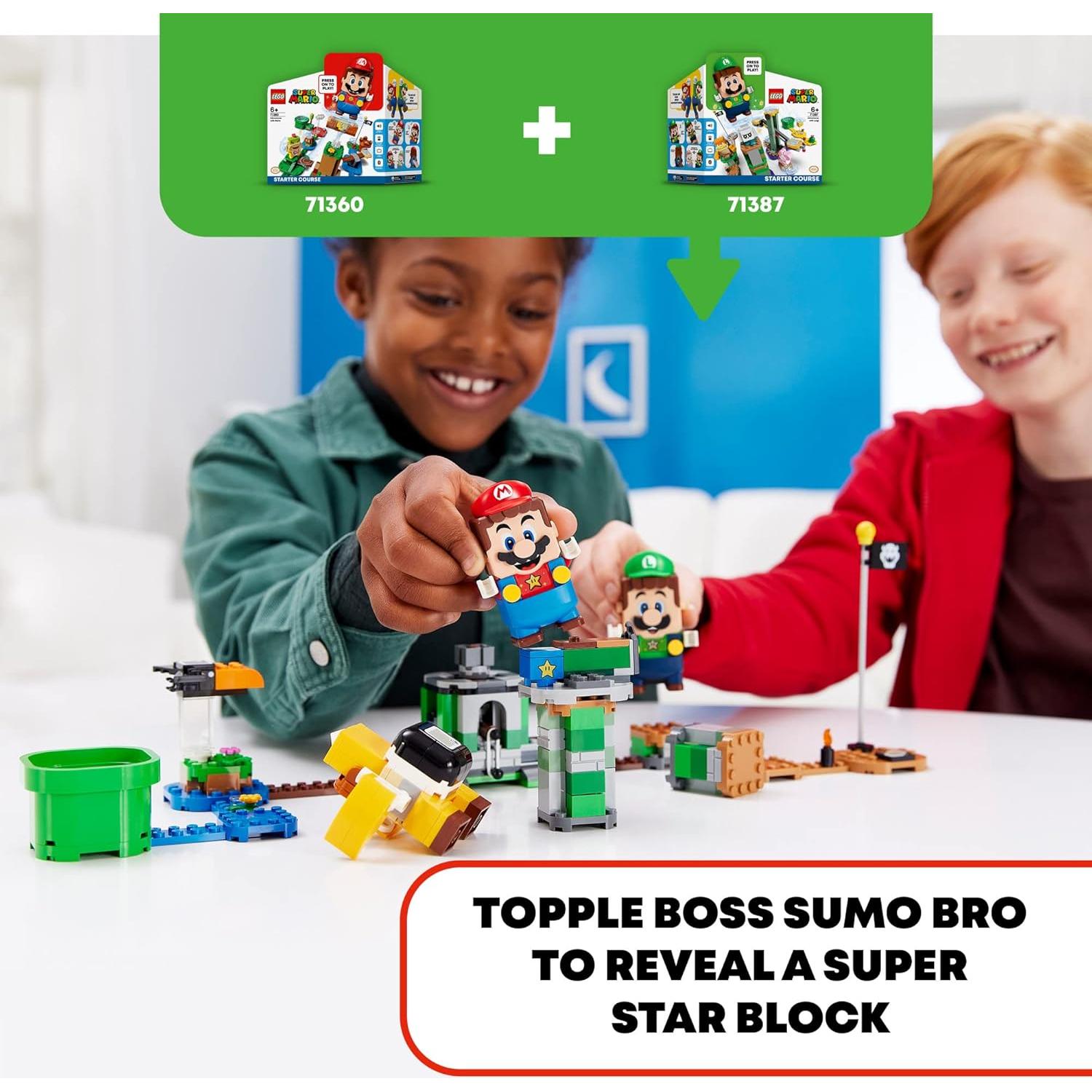 Super Mario Boss Sumo Bro Topple Tower Expansion Set 71388 Building Kit; Collectible Toy for Kids; New 2021 (231 Pieces), Multicolor