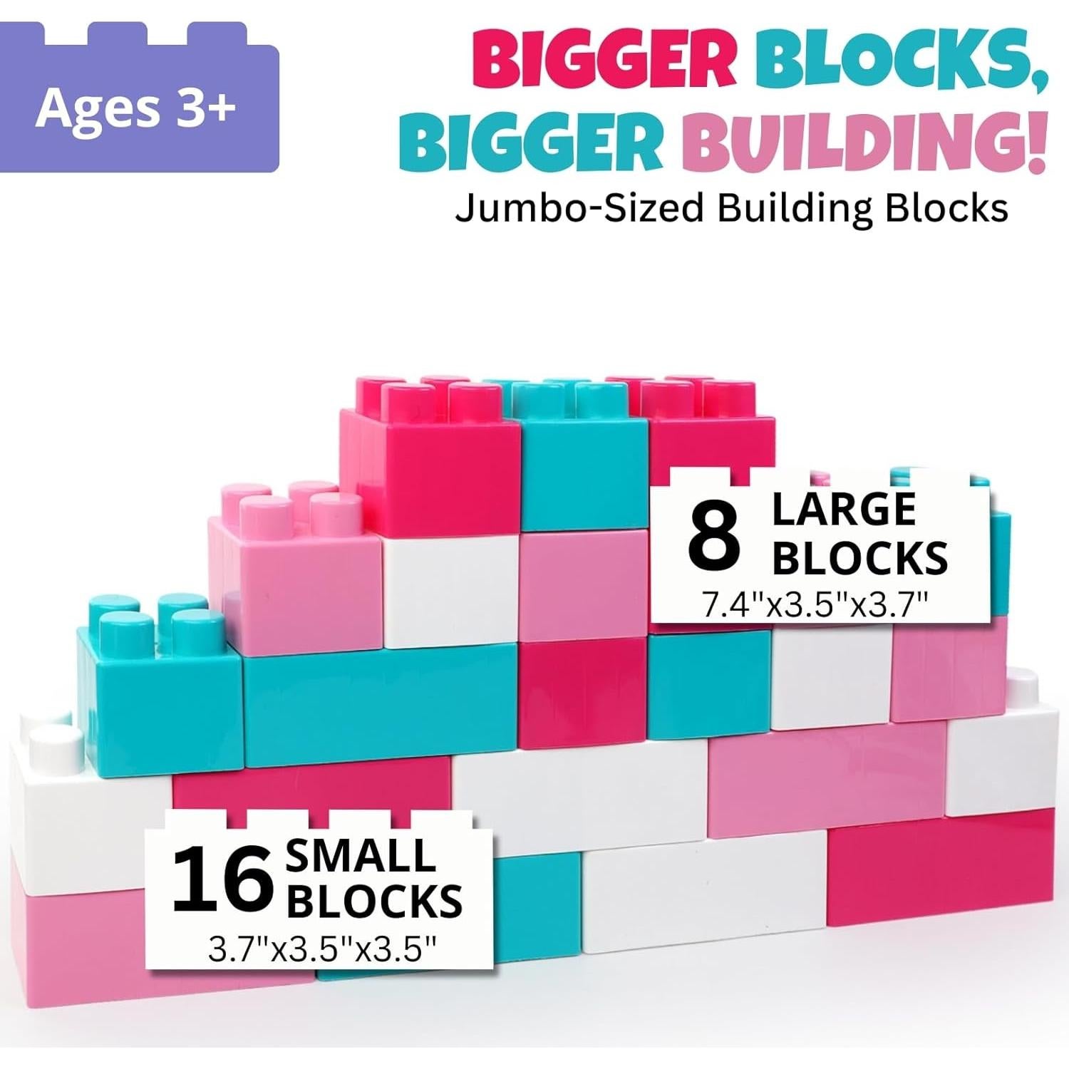 Bloques Gigantes de Construcción Liberty Imports 24 Piezas