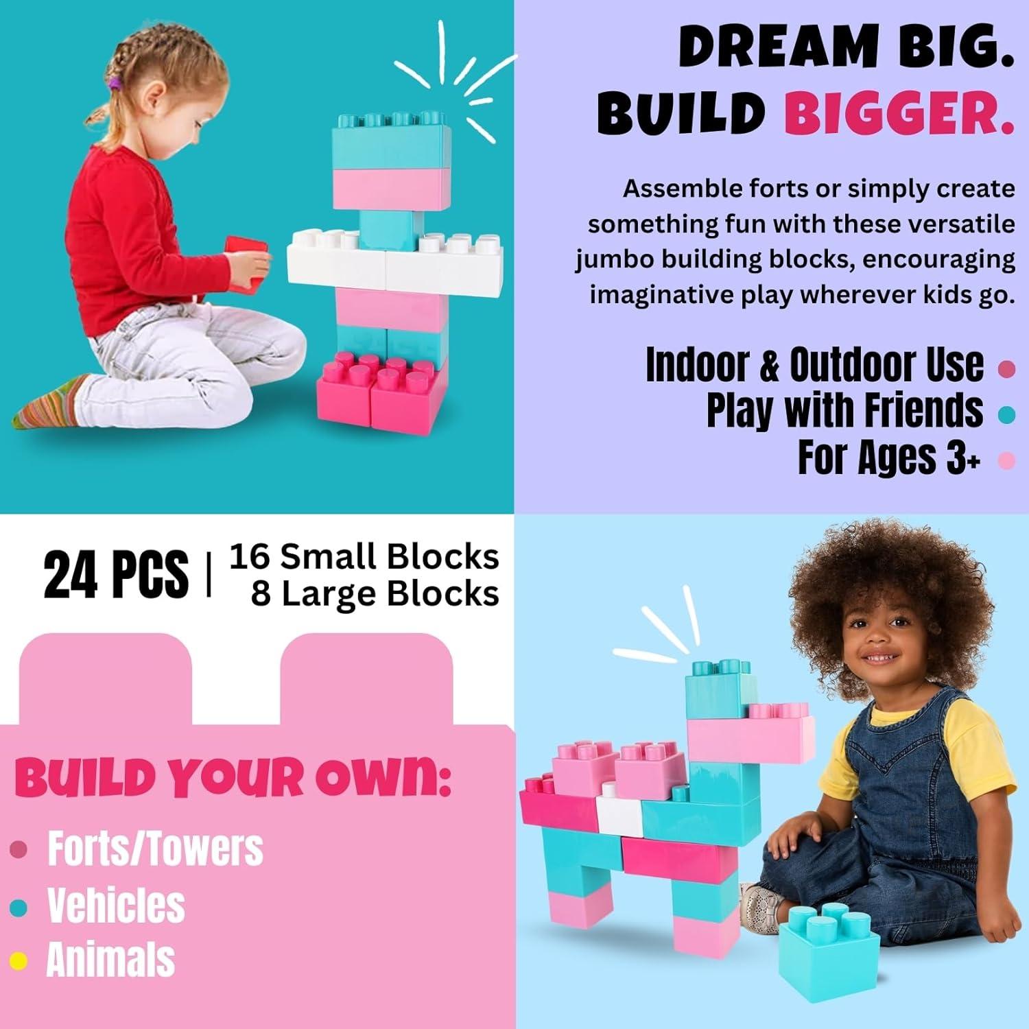 Bloques Gigantes de Construcción Liberty Imports 24 Piezas