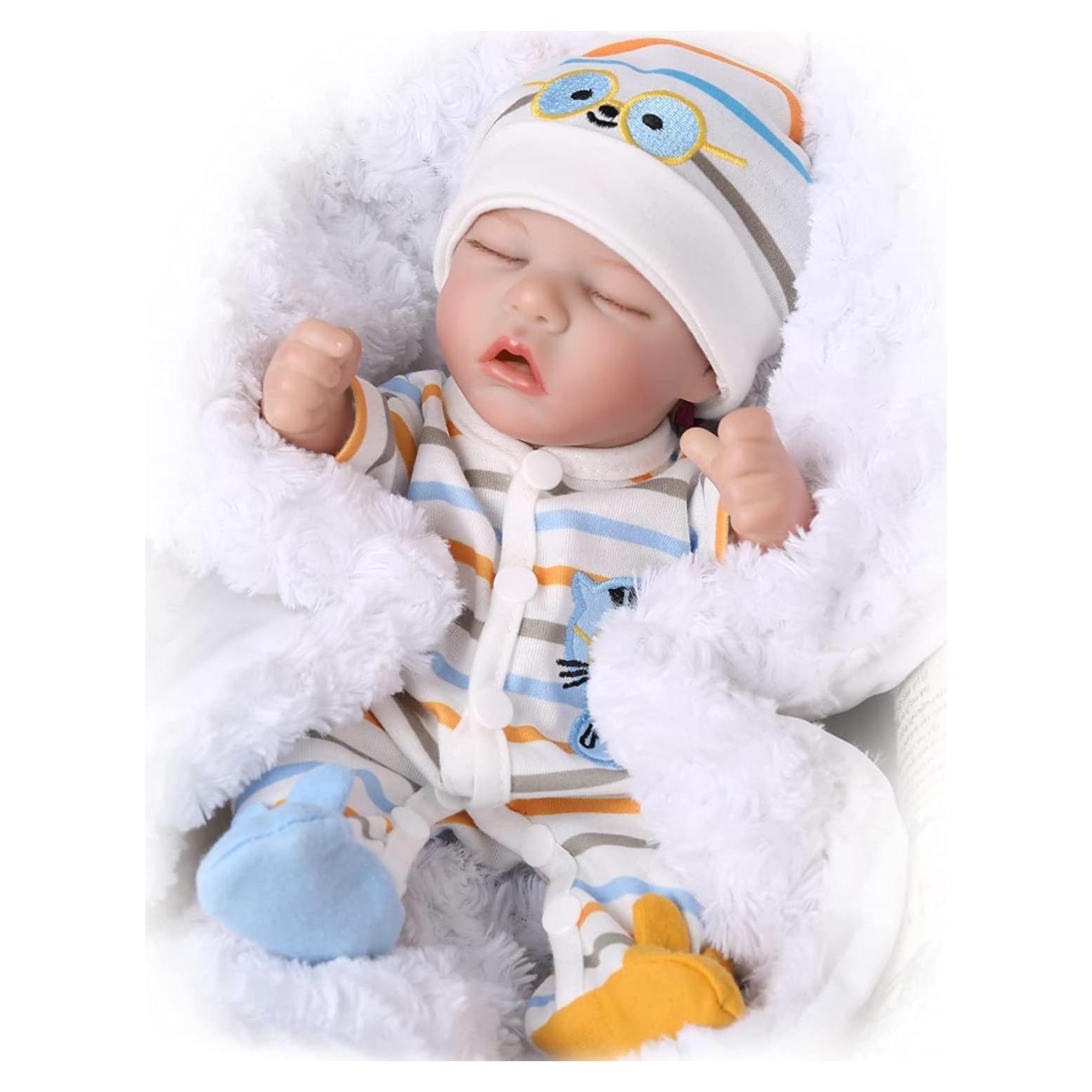 Muñeca de bebé renacido CARANOVO 30 cm realista para niños