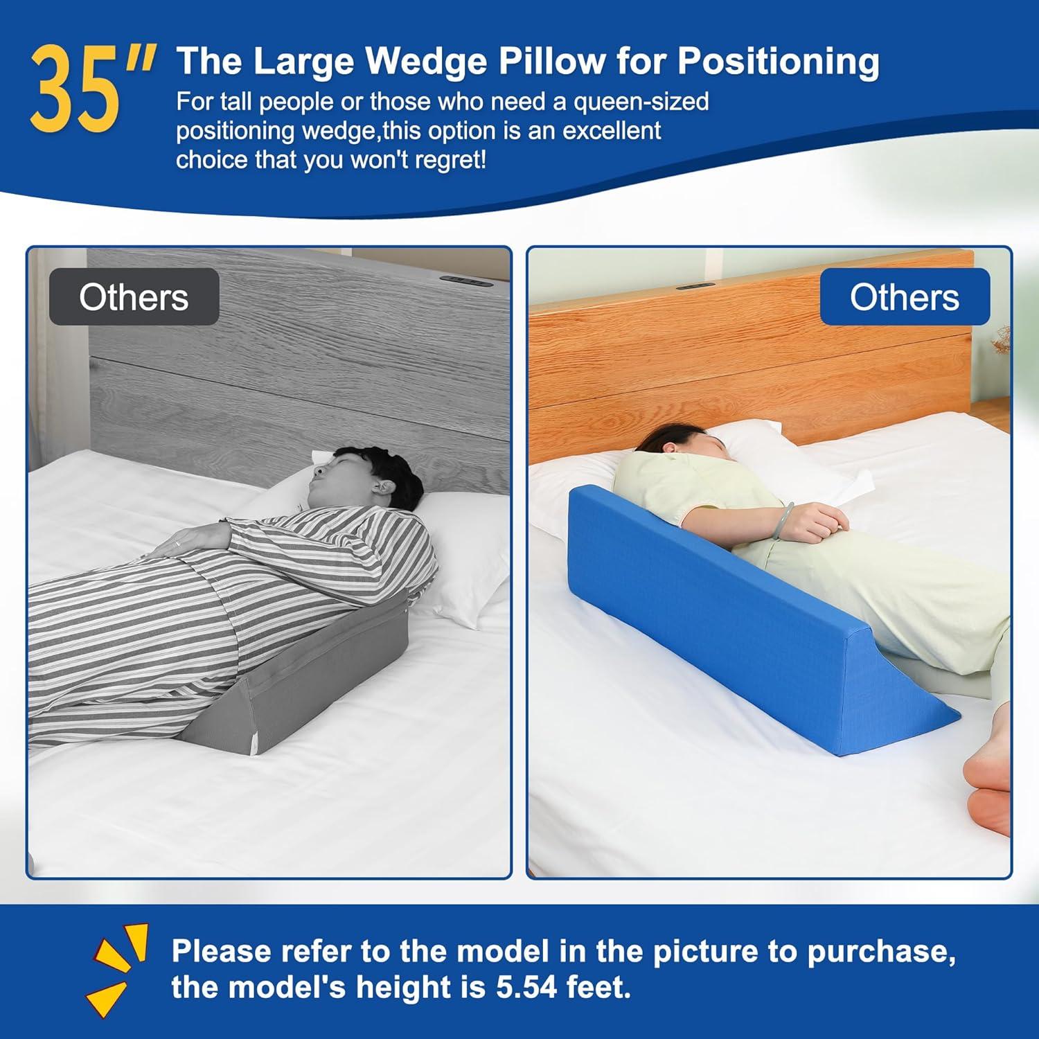 Almohada en Cuña TYYIHUA 88.9 cm para Dormir de Lado