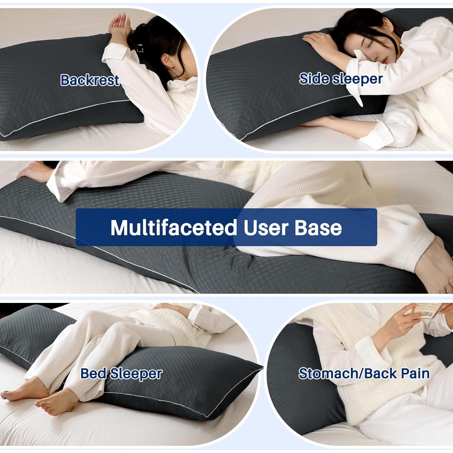 Almohada Corporal Refrigerante YZ HOME 20x54" Espuma Memoria