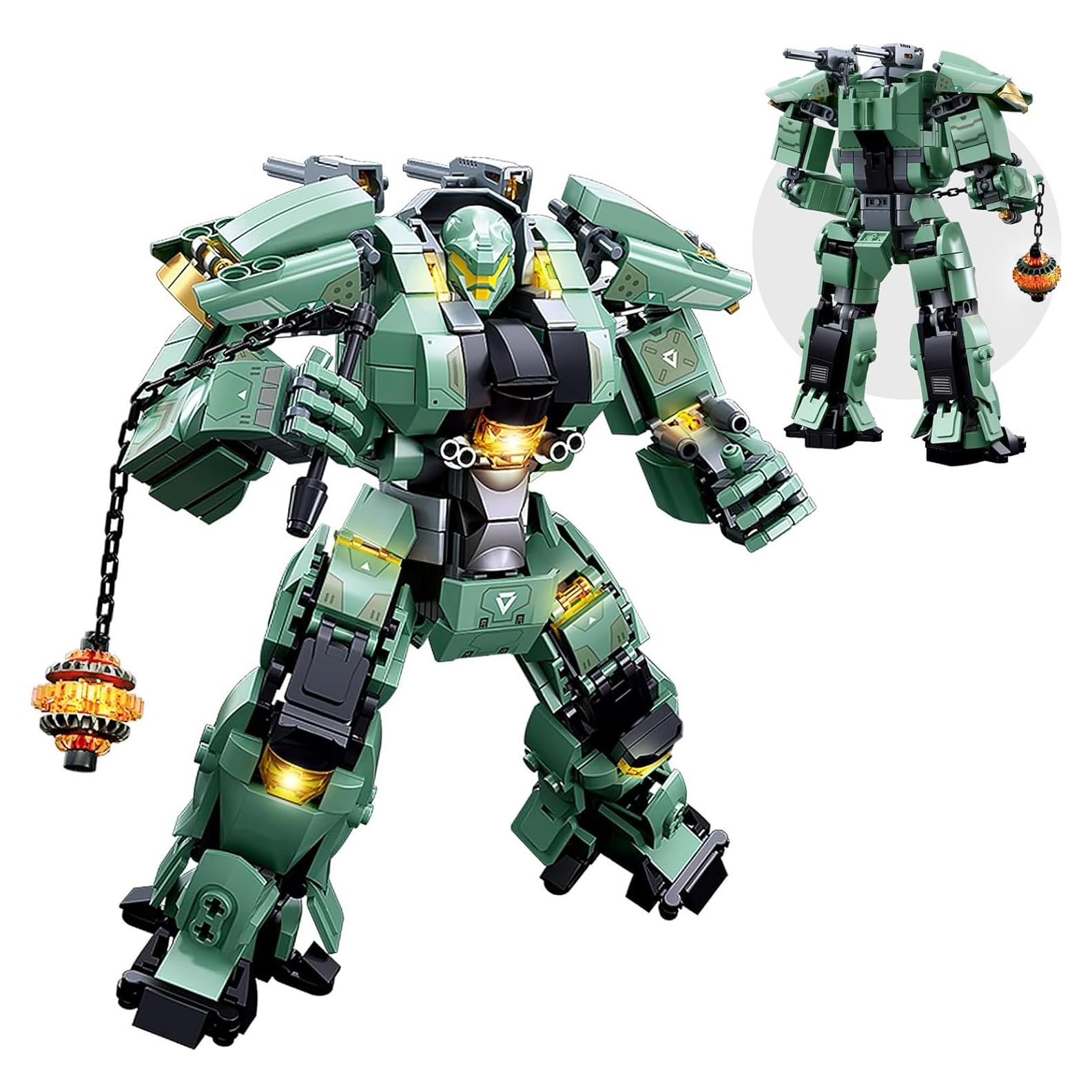 Juego de Bloques Robot Mech HIGH GODO 542 Piezas Verde