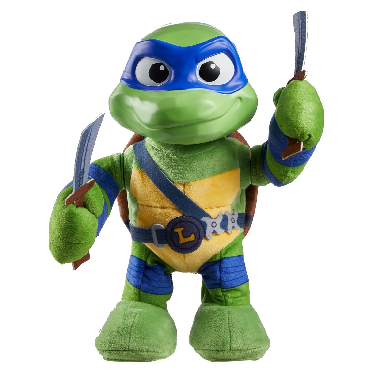 Peluches Tortugas Ninja Mattel Leonardo 27.94 cm con Sonidos