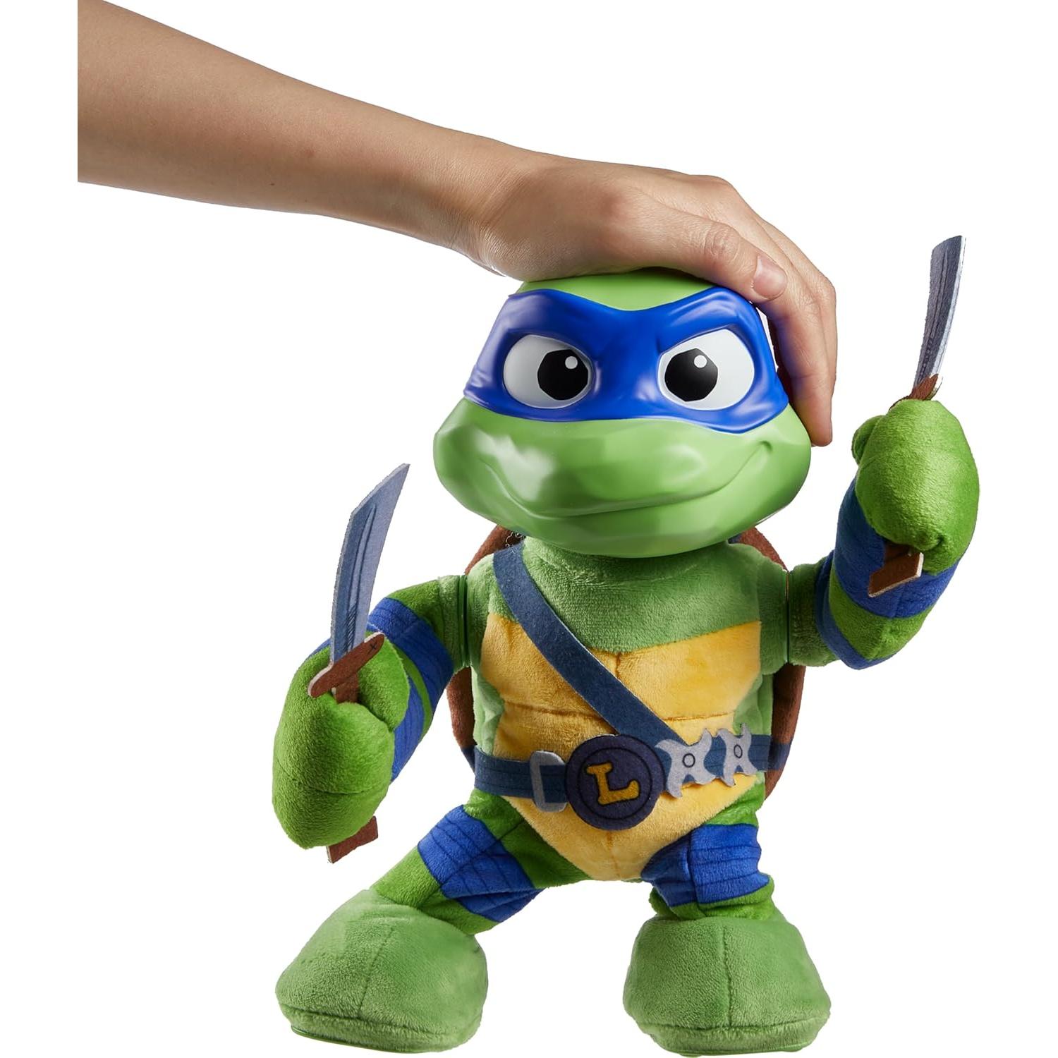 Peluches Tortugas Ninja Mattel Leonardo 27.94 cm con Sonidos