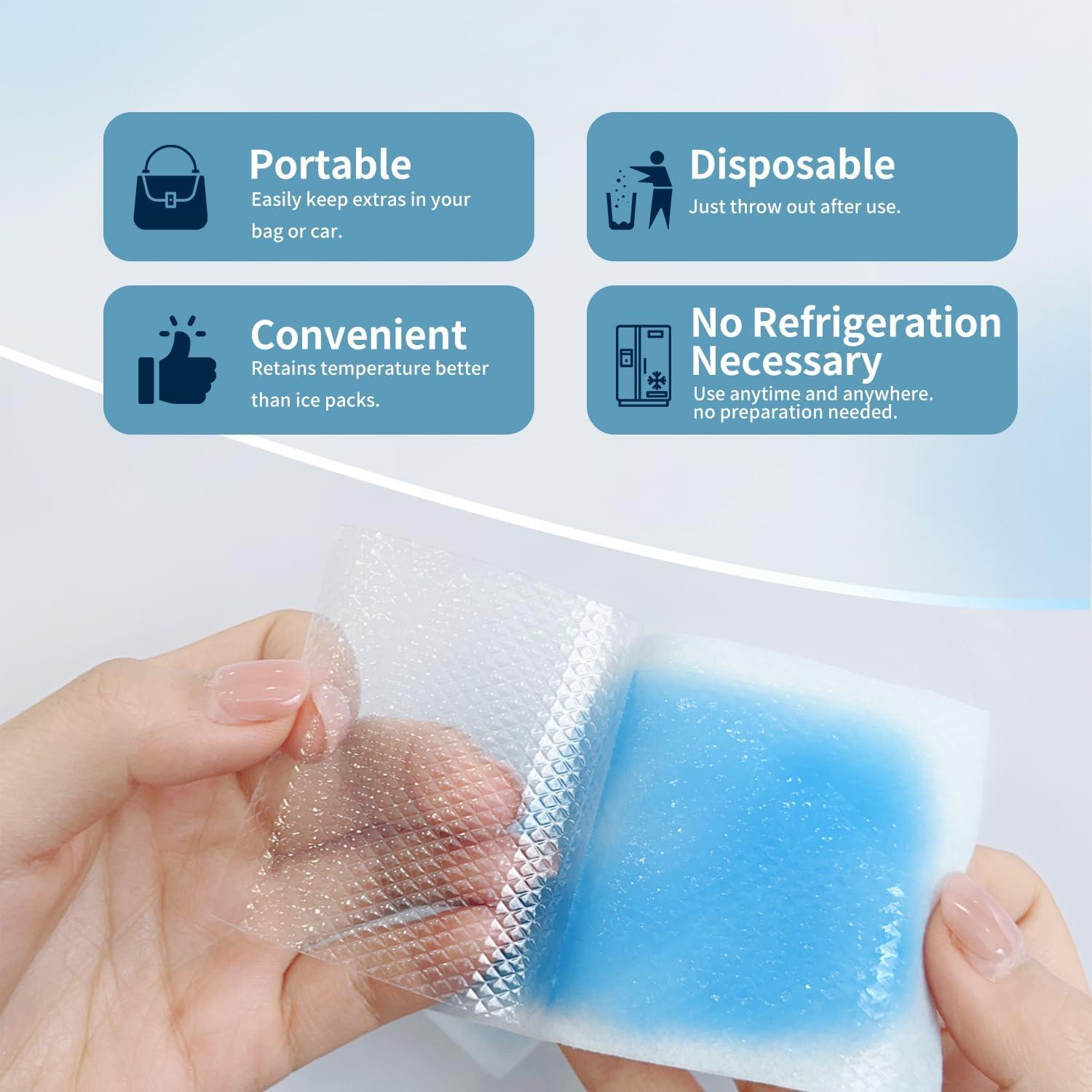 Parches de Enfriamiento Instantáneo TCANG - 10 Piezas para Alivio del Calor