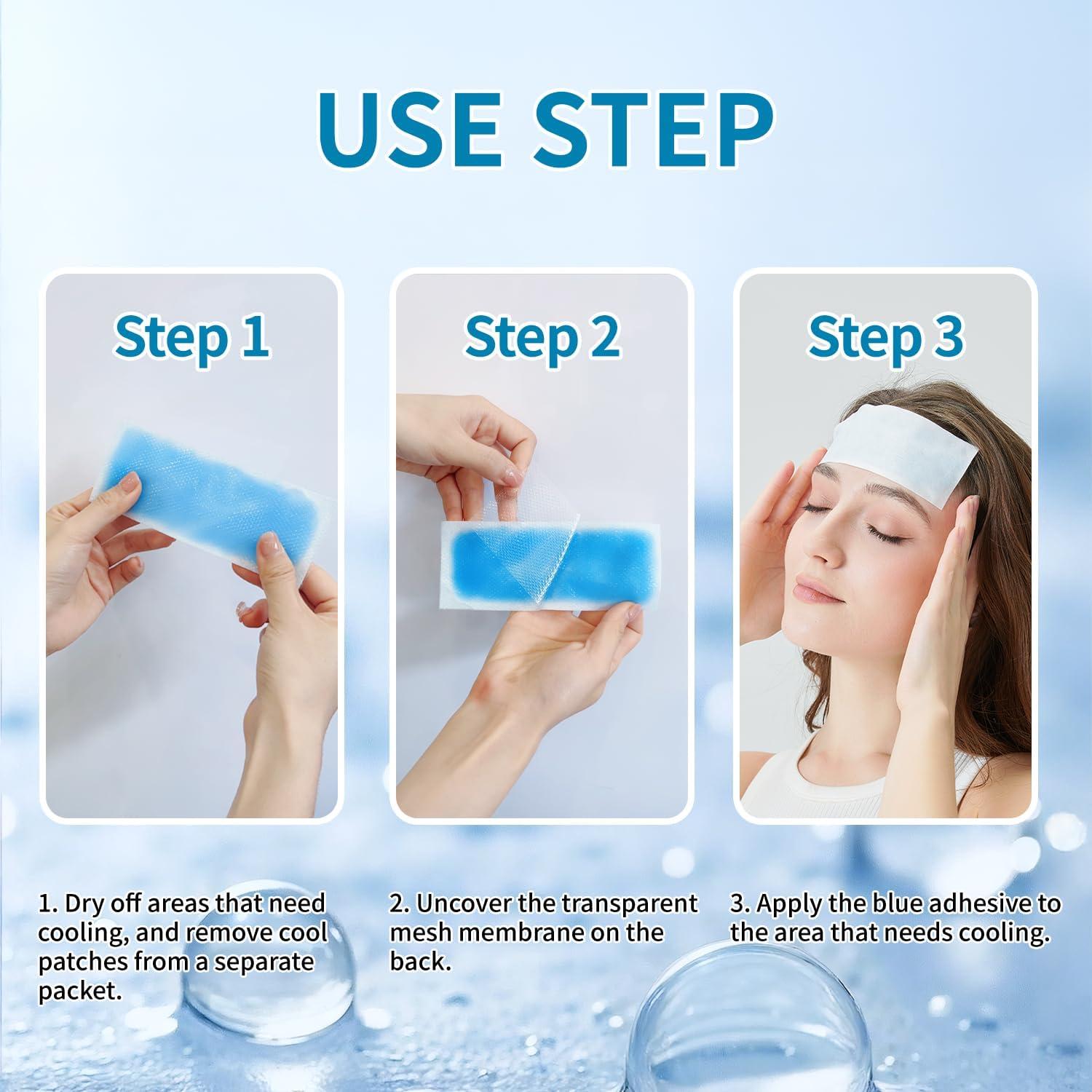 Parches de Enfriamiento Instantáneo TCANG - 10 Piezas para Alivio del Calor