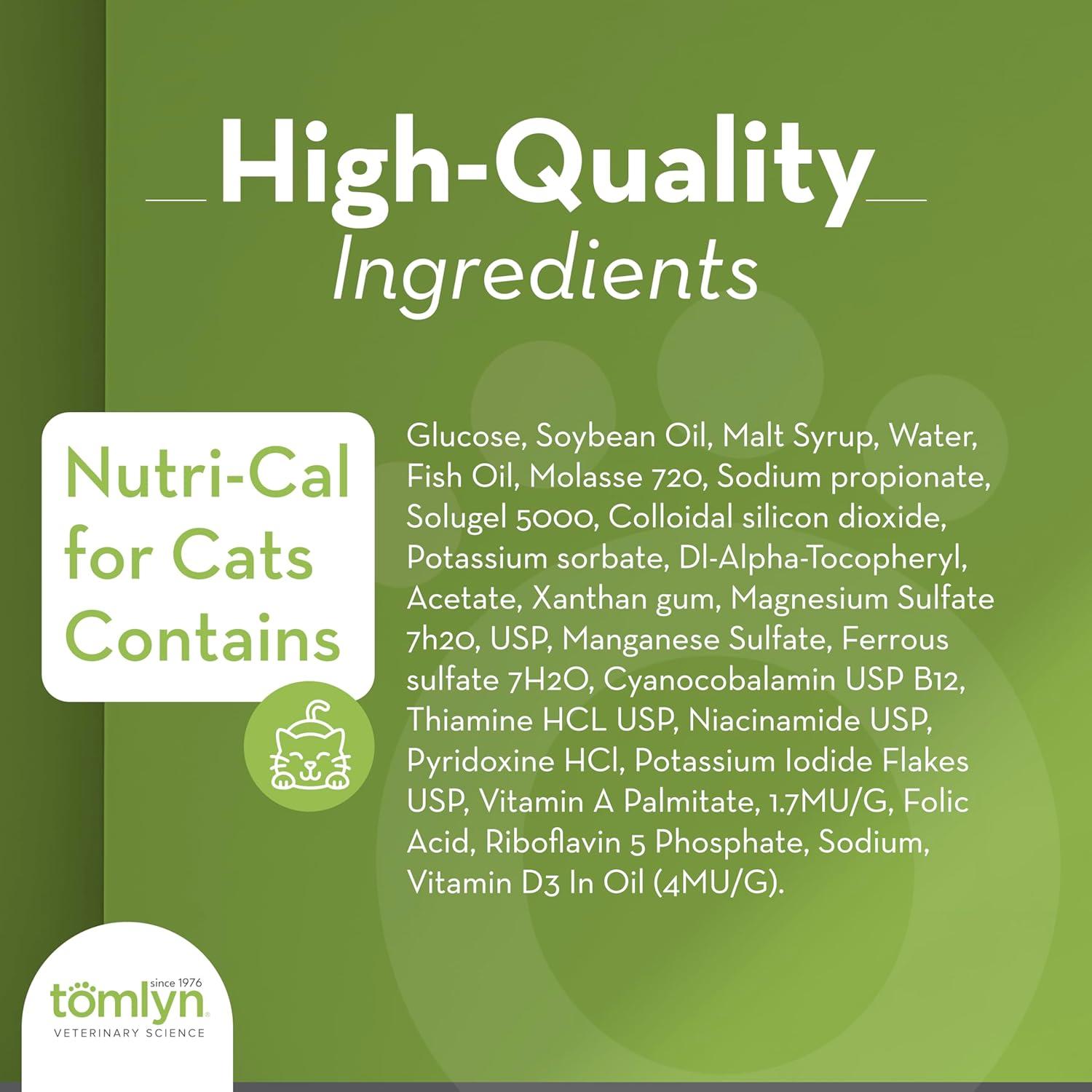 Gel Nutricional Alta Caloría para Gatos Tomlyn 120.5 g