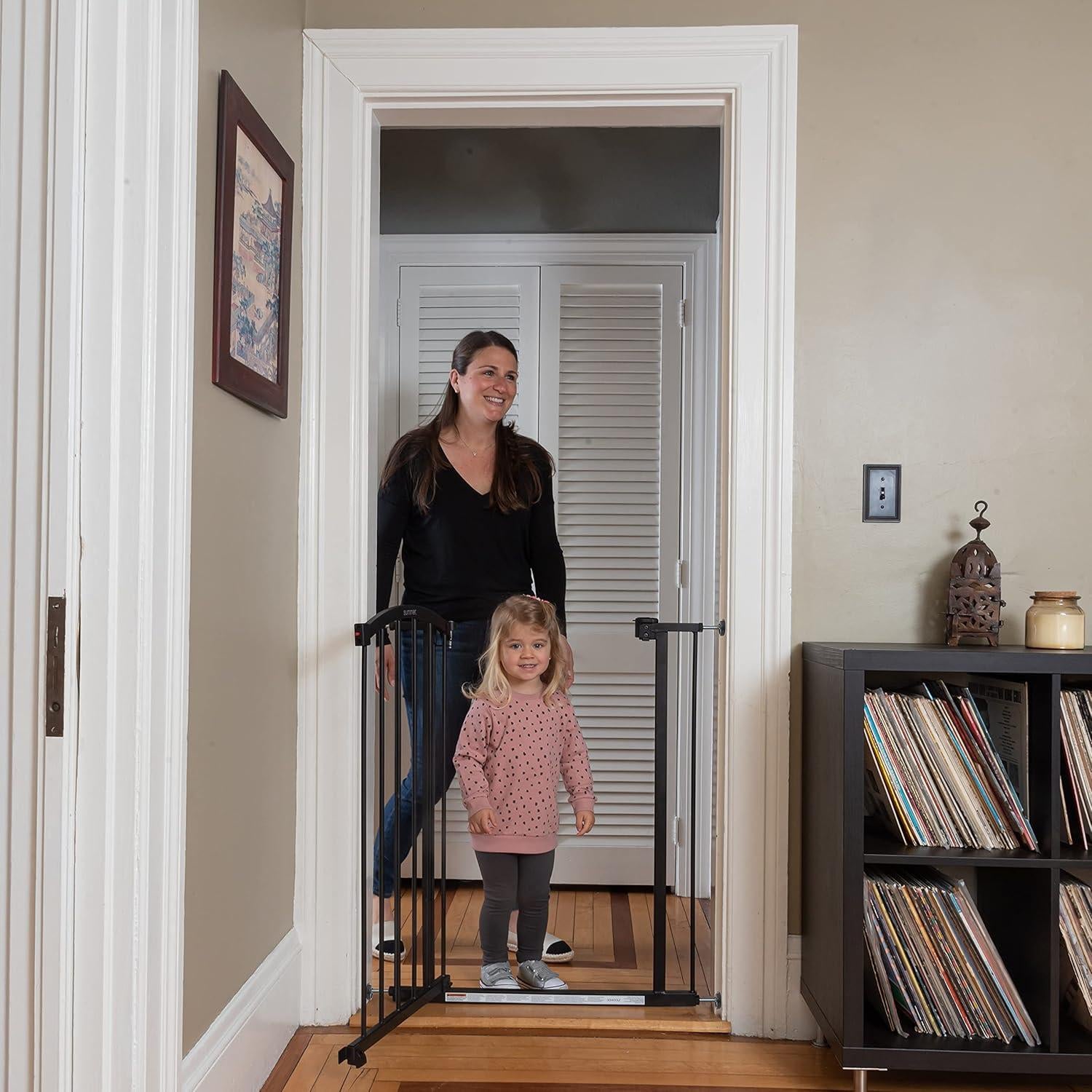 Puerta de Seguridad Extra Alta Summer Infant Negra 91.4 cm