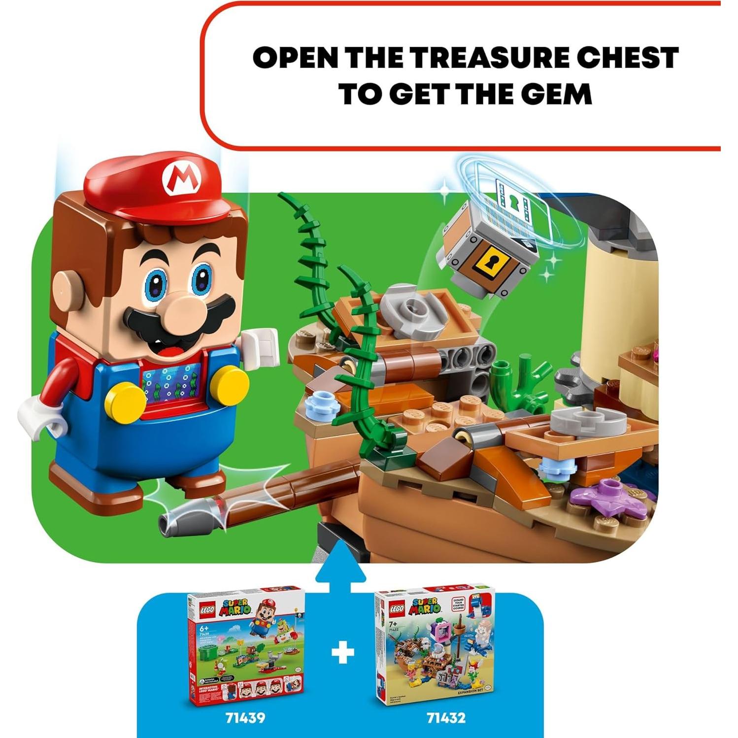 LEGO Super Mario Aventura Nave Hundida Dorrie 500 Piezas