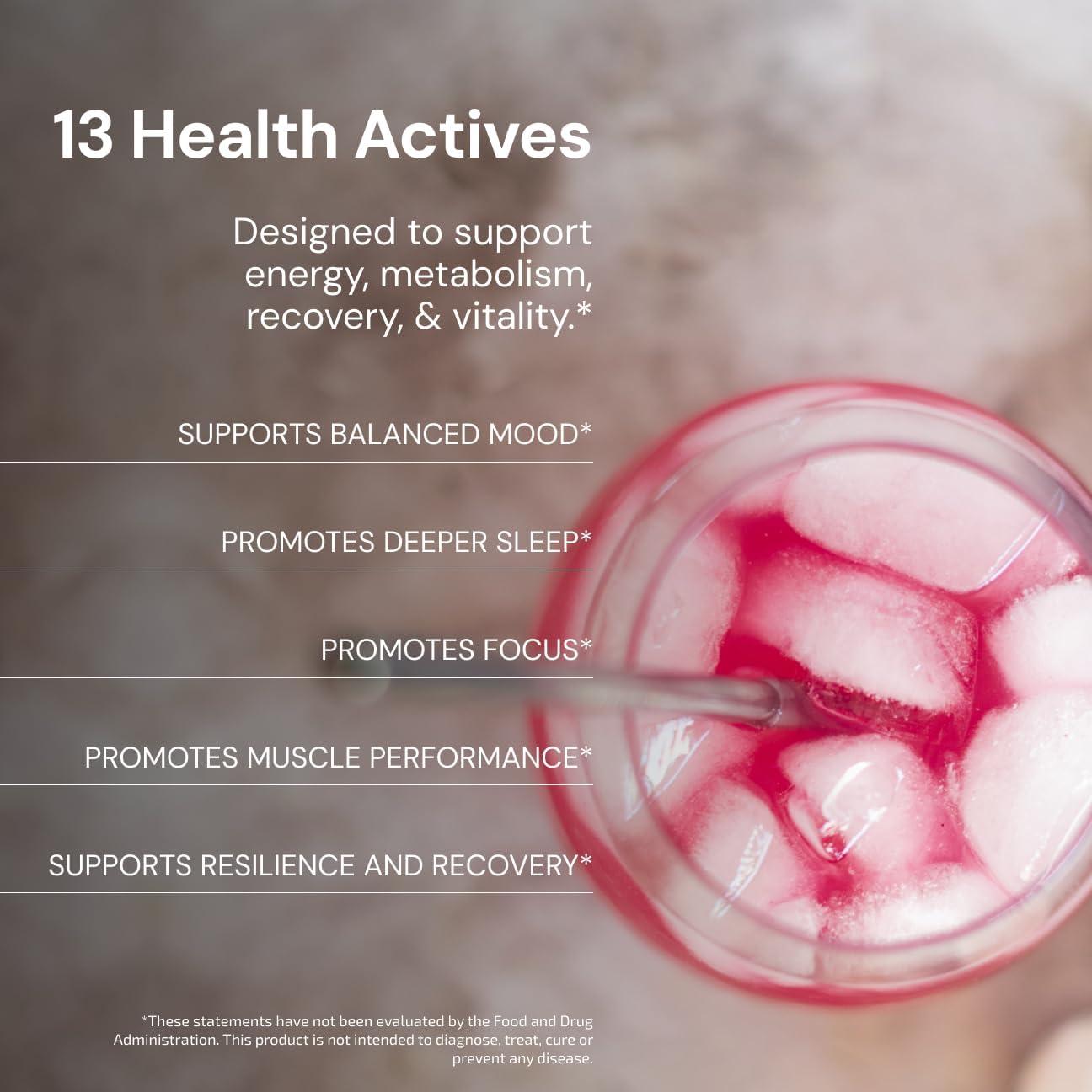 Suplemento de Longevidad Bryan Johnson - 30 Porciones Naranja Sangre