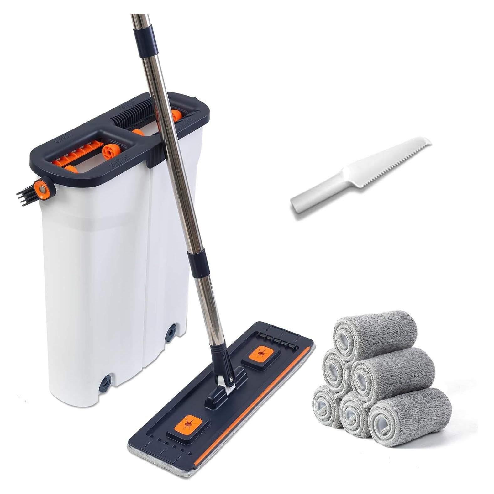 Juego de trapeador y cubo 360° ZJSYJJ con escurridor