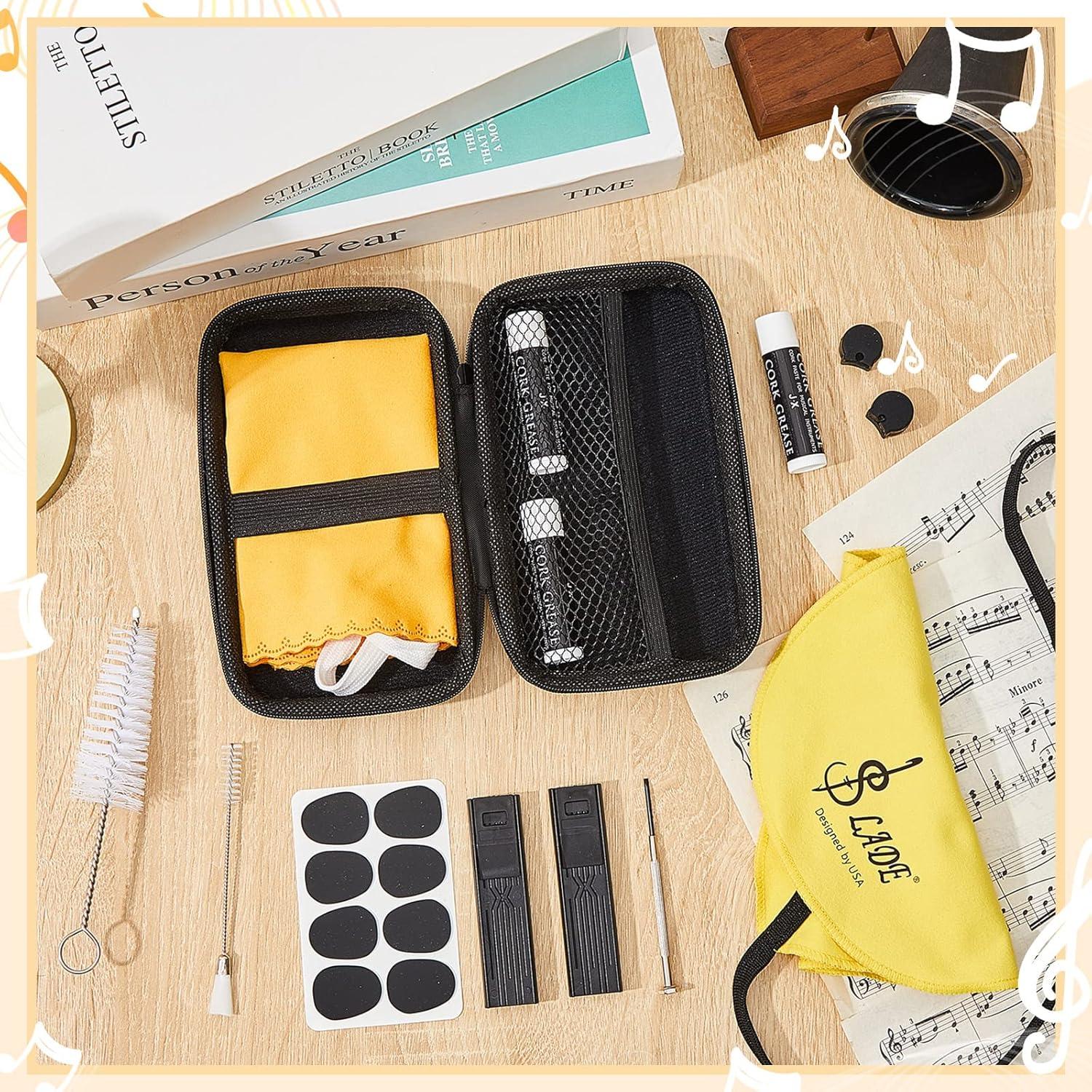 Kit de Limpieza para Clarinete Boao 23 Piezas Amarillo