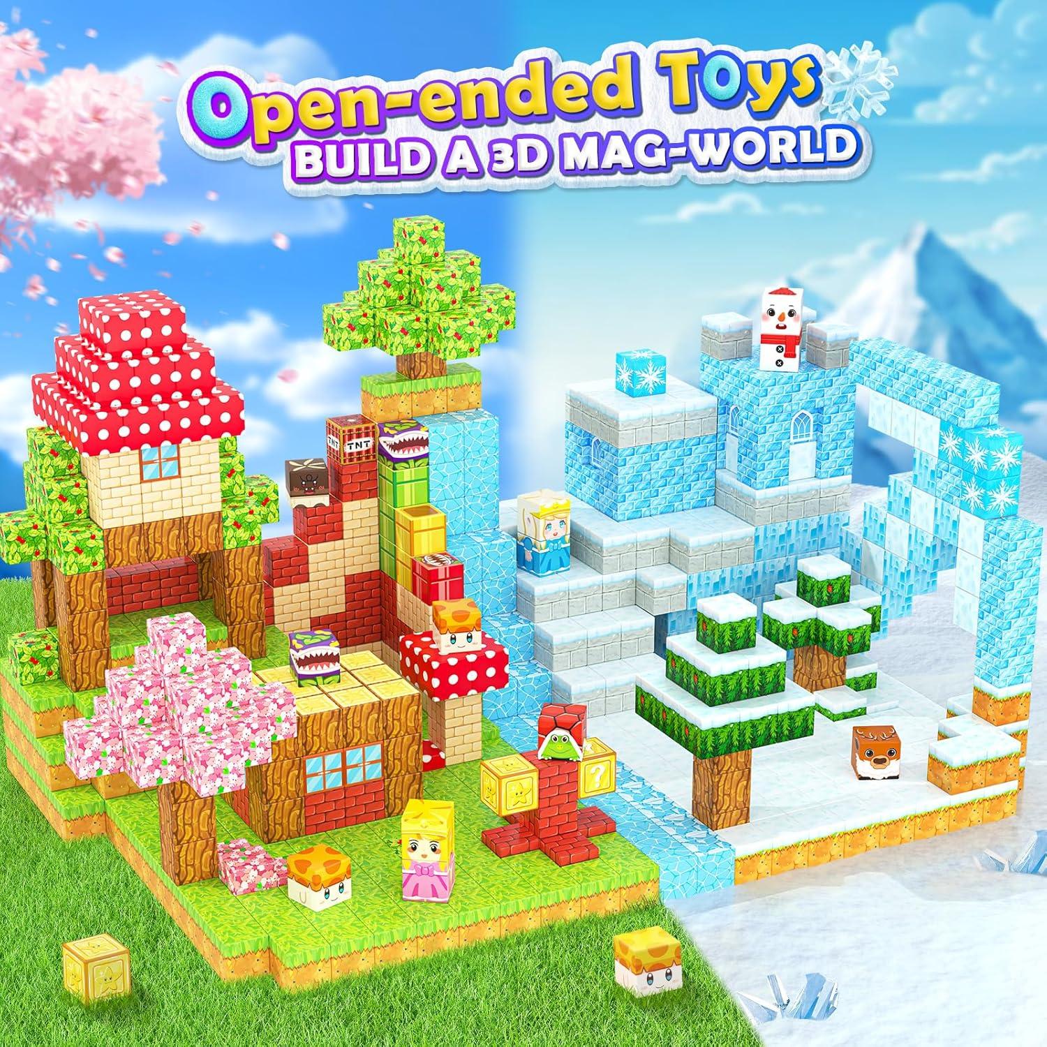 Set de Juguetes Magnéticos Coodoo 110 Piezas Congeladas