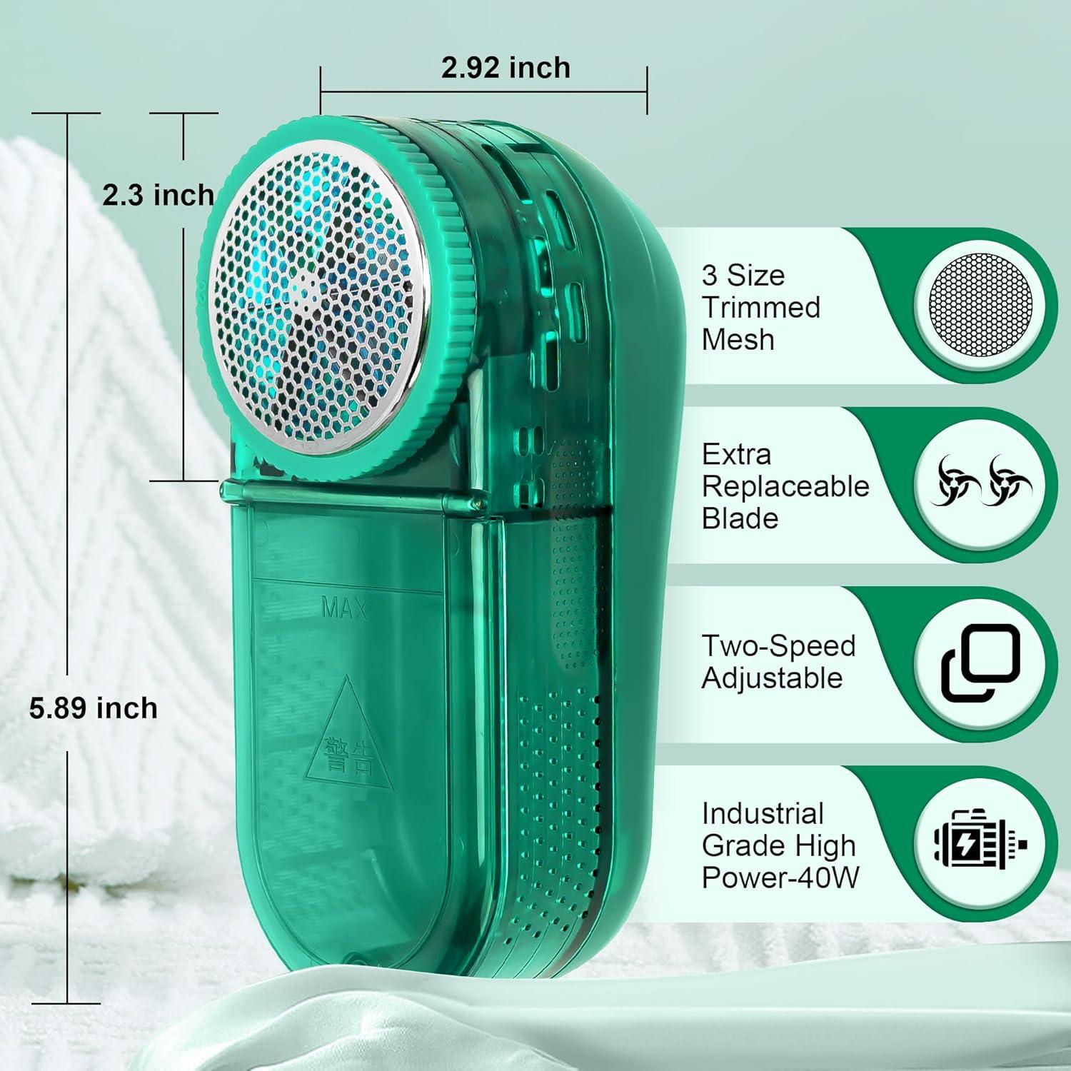 Removedor de Pelusas Eléctrico Ombrixen 40W 13000 RPM Verde