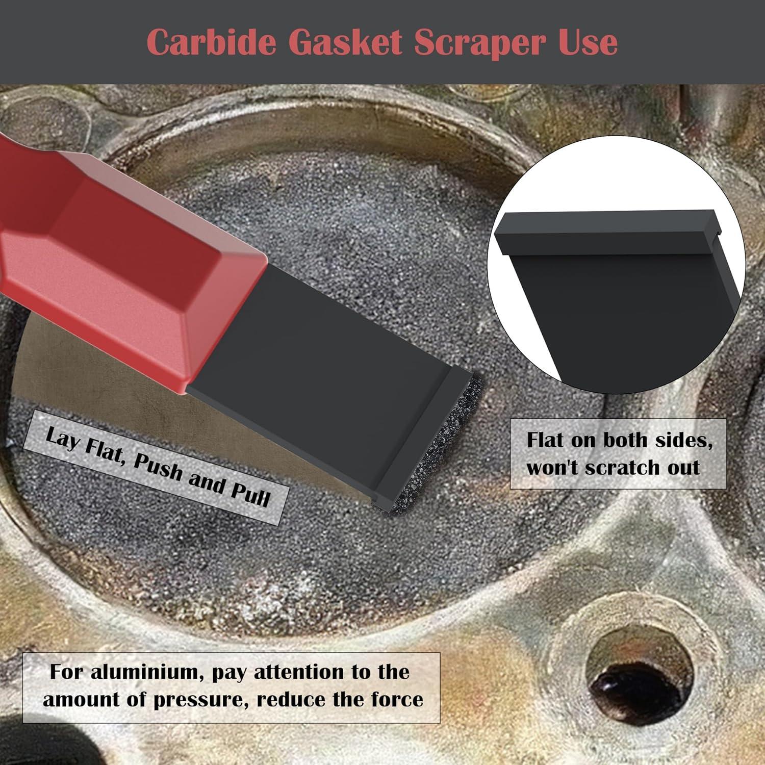 Raspador de Junta de Carburo OUXIO 2 Piezas 3.18 cm y 1.59 cm