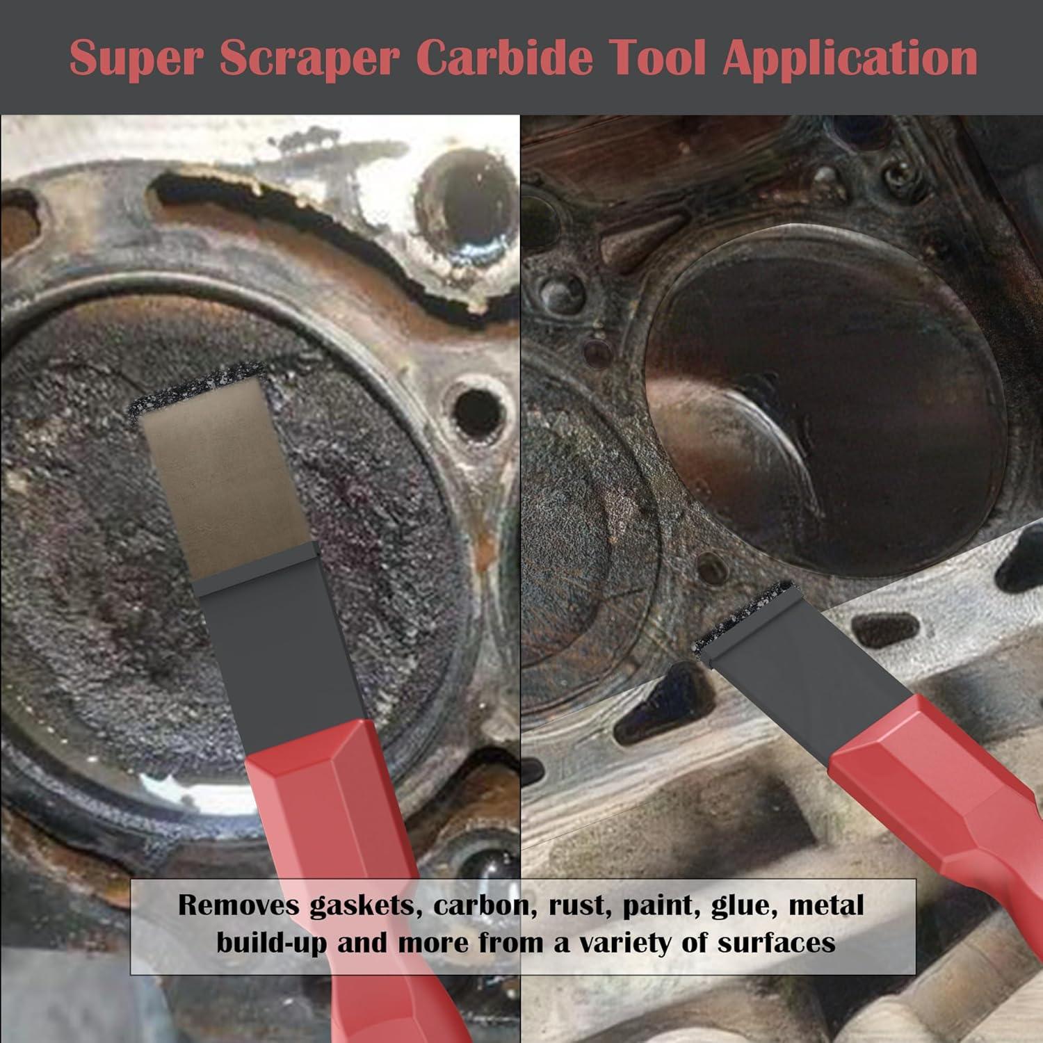 Raspador de Junta de Carburo OUXIO 2 Piezas 3.18 cm y 1.59 cm