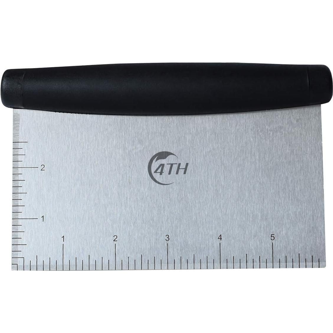 Raspador de Masa de Acero Inoxidable Liu 16x9.9cm Negro