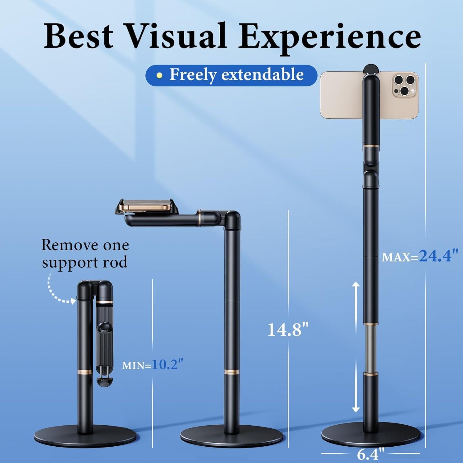 Soporte de Teléfono Ajustable Nauttxon ZM065 - 10 a 62 cm