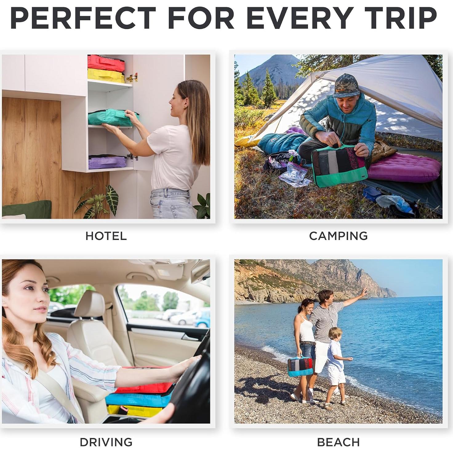 Cubos de Empaque Grandes Dot&Dot 10pc - Organizadores de Maleta