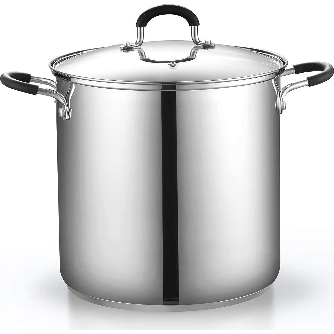 Olla de Pasta Cook N Home 12 Cuartos Acero Inoxidable 4 Piezas