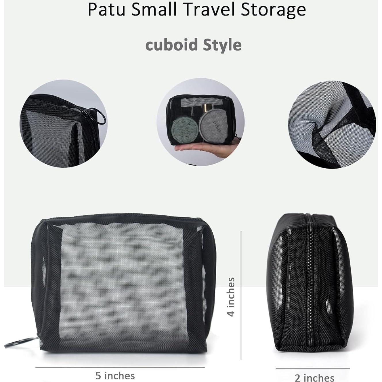 Bolsa de Malla con Cremallera PATU Mini Portátil S 3 Piezas