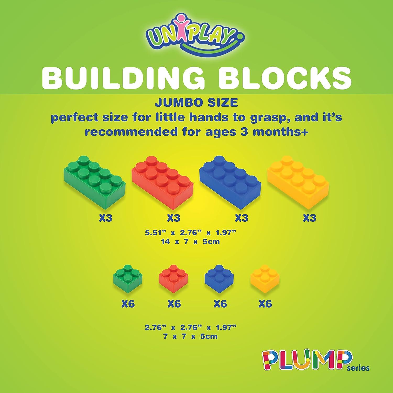 Bloques de Construcción Suaves UNiPLAY Plump - Set 36 Piezas