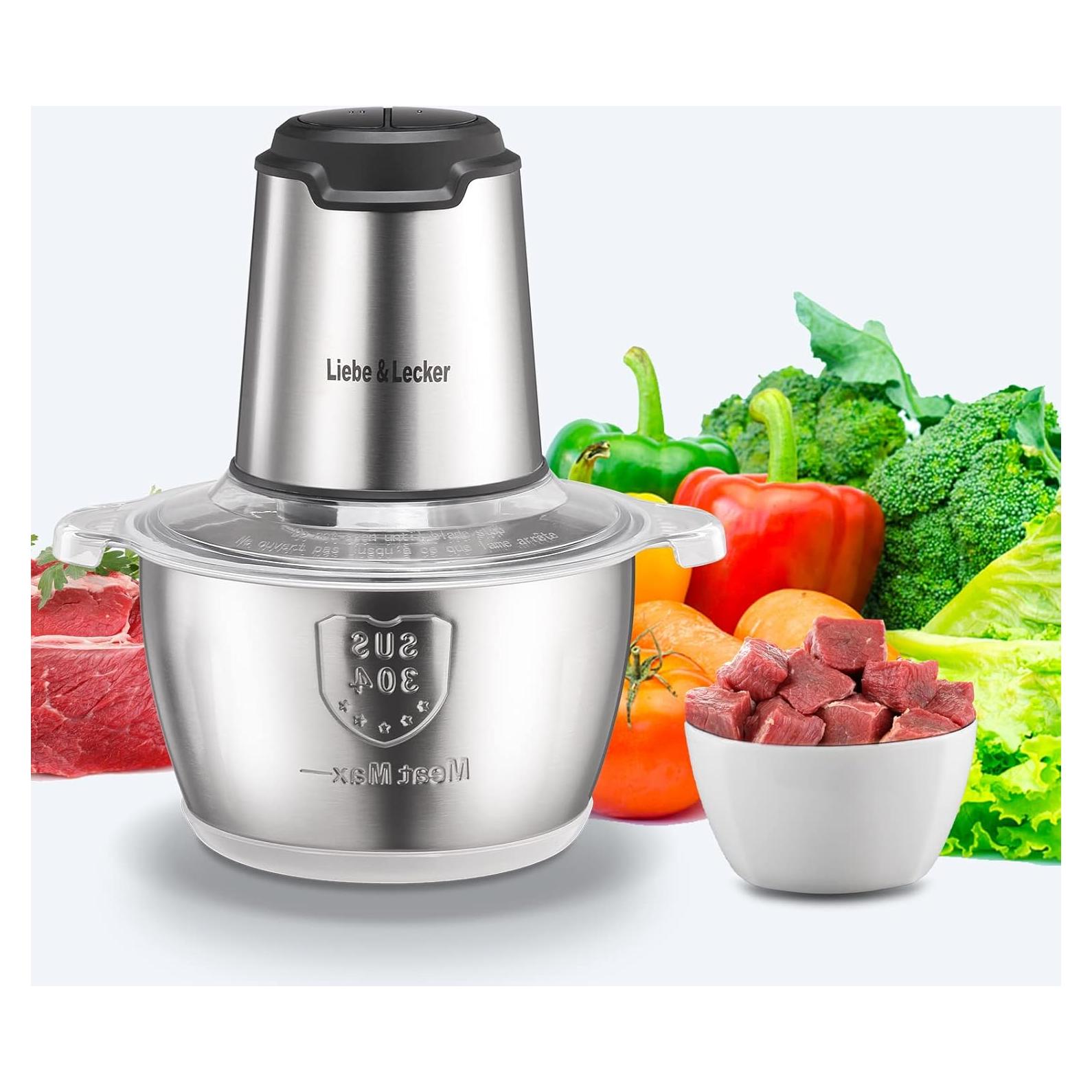 Procesador de Alimentos Liebe&Lecker 8 Tazas 350W 2 Velocidades