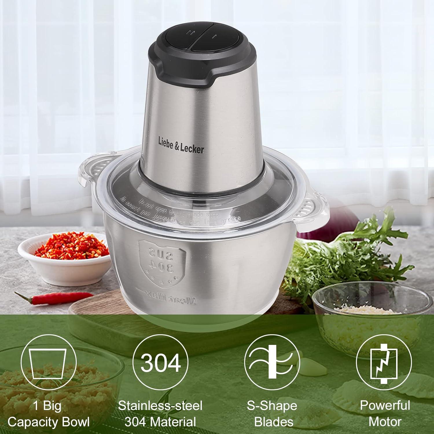 Procesador de Alimentos Liebe&Lecker 8 Tazas 350W 2 Velocidades