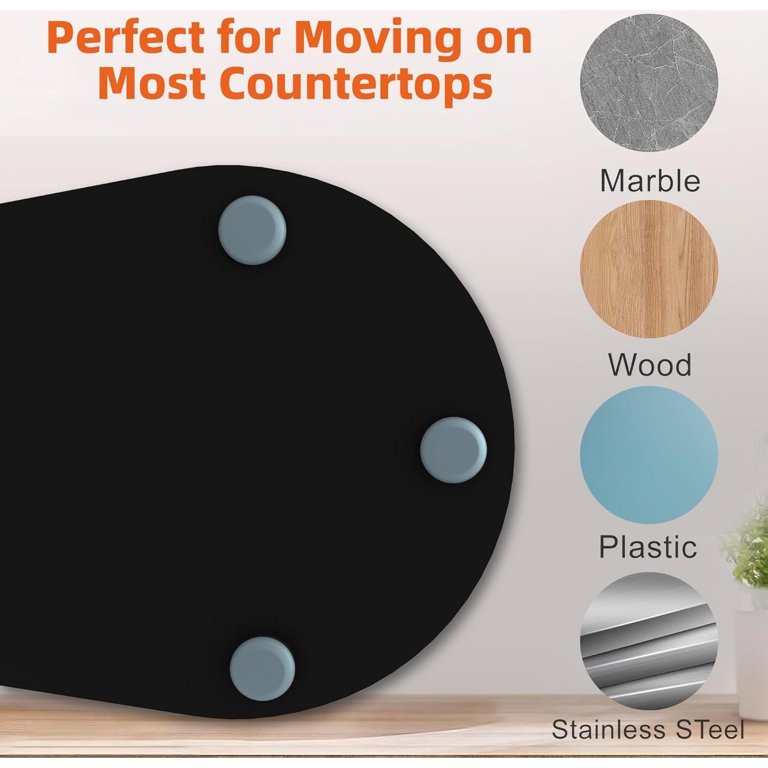 Alfombrilla deslizante KitchenAid 4.5 QT - Acrílico Negro