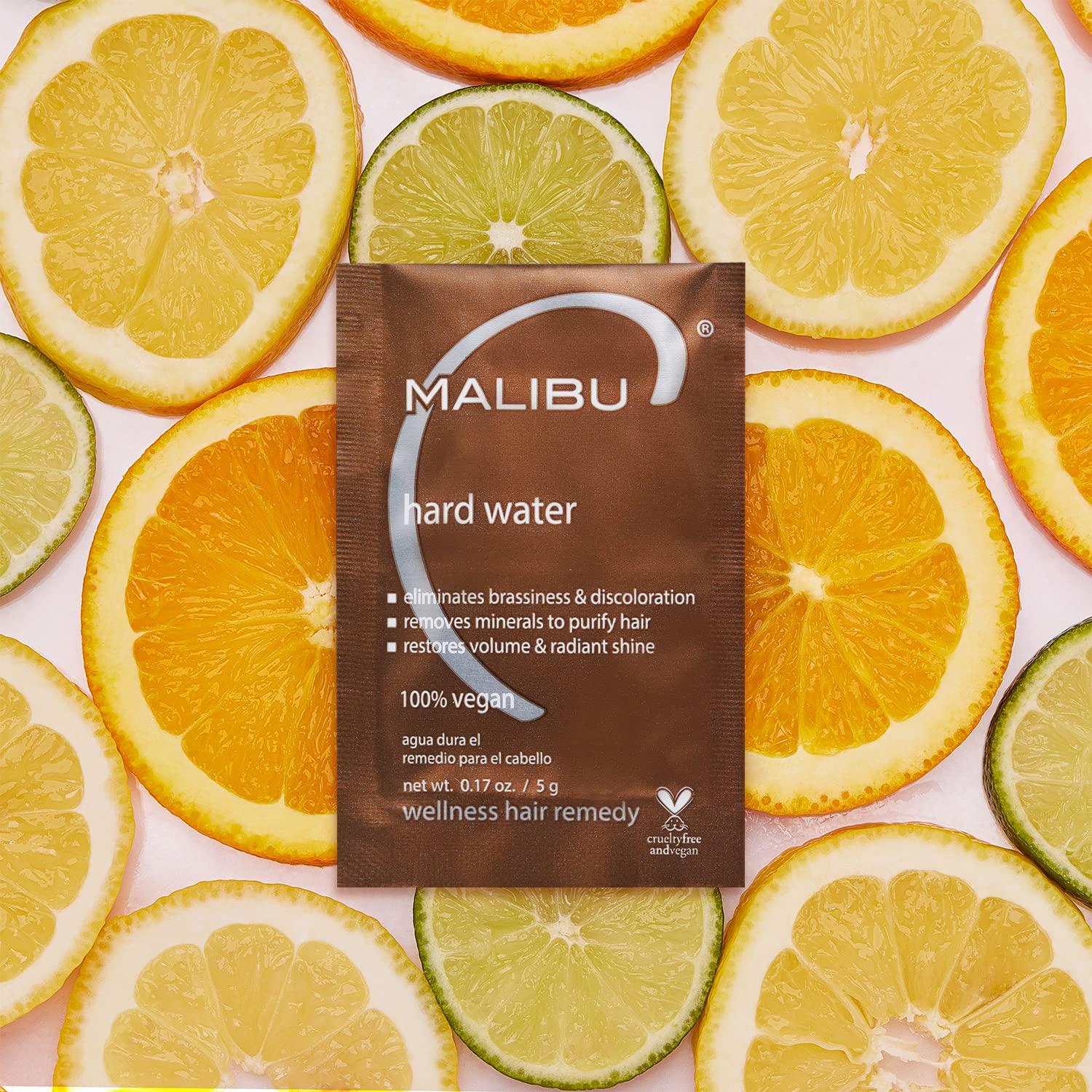 Malibu C Hard Water Wellness Remedy - Removes Deposits & Impurities - Contains Vitamin C for Shiny, Vibrant Results - Hard Water Treatment