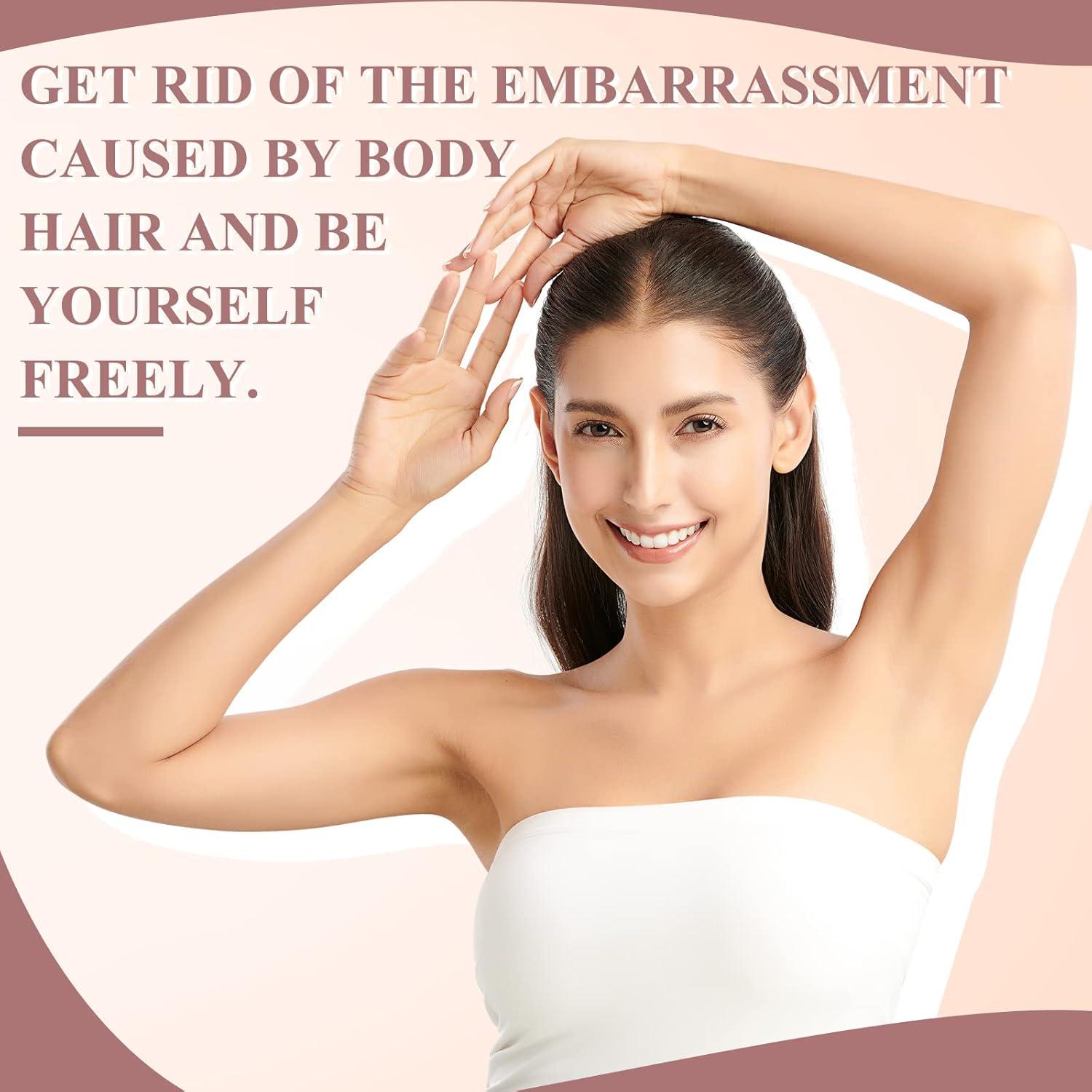 1000 Tiras de Cera No Tejidas Rosa Thenshop 10 x 3.8 cm