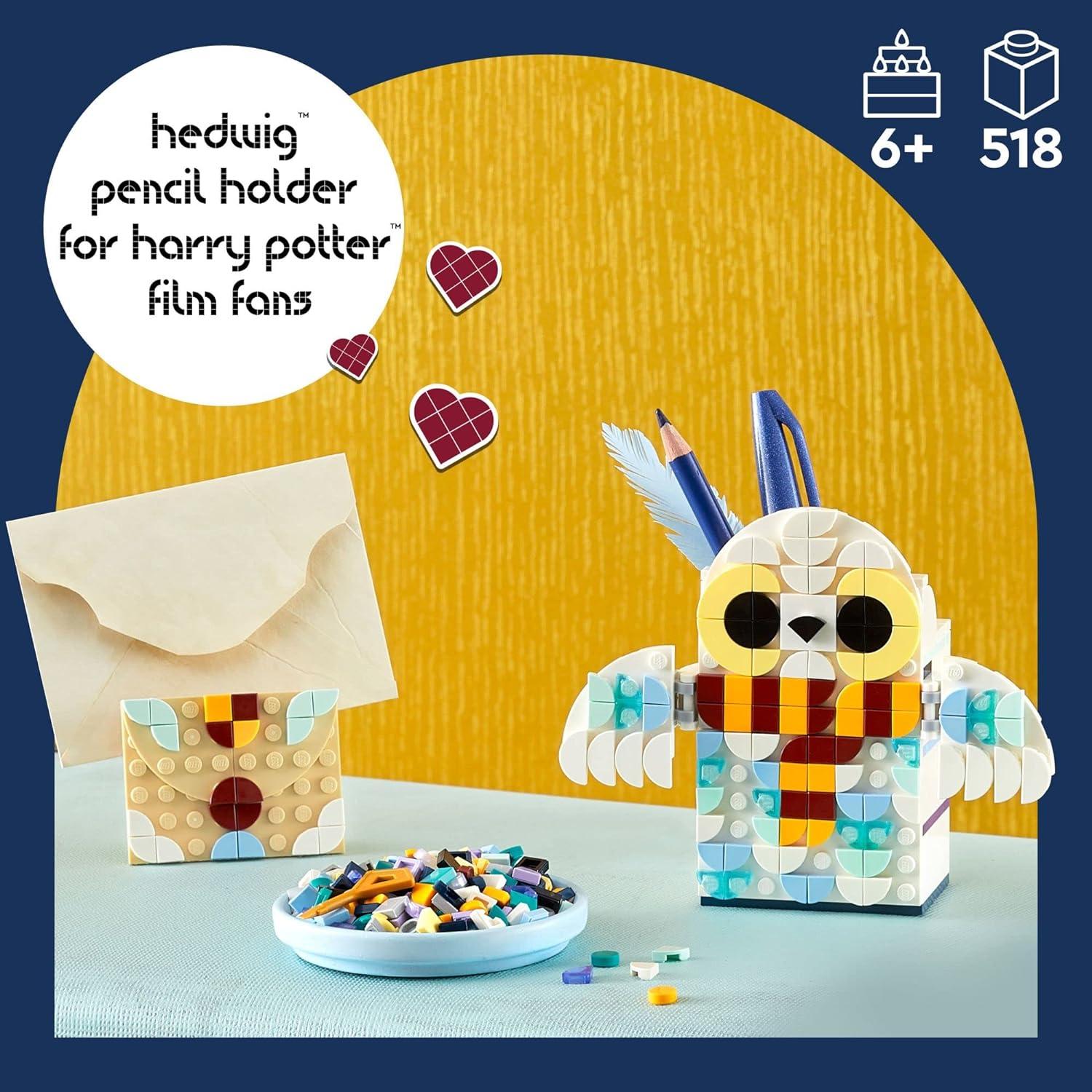 LEGO DOTS Soporte de Lápiz Hedwig Harry Potter 41809