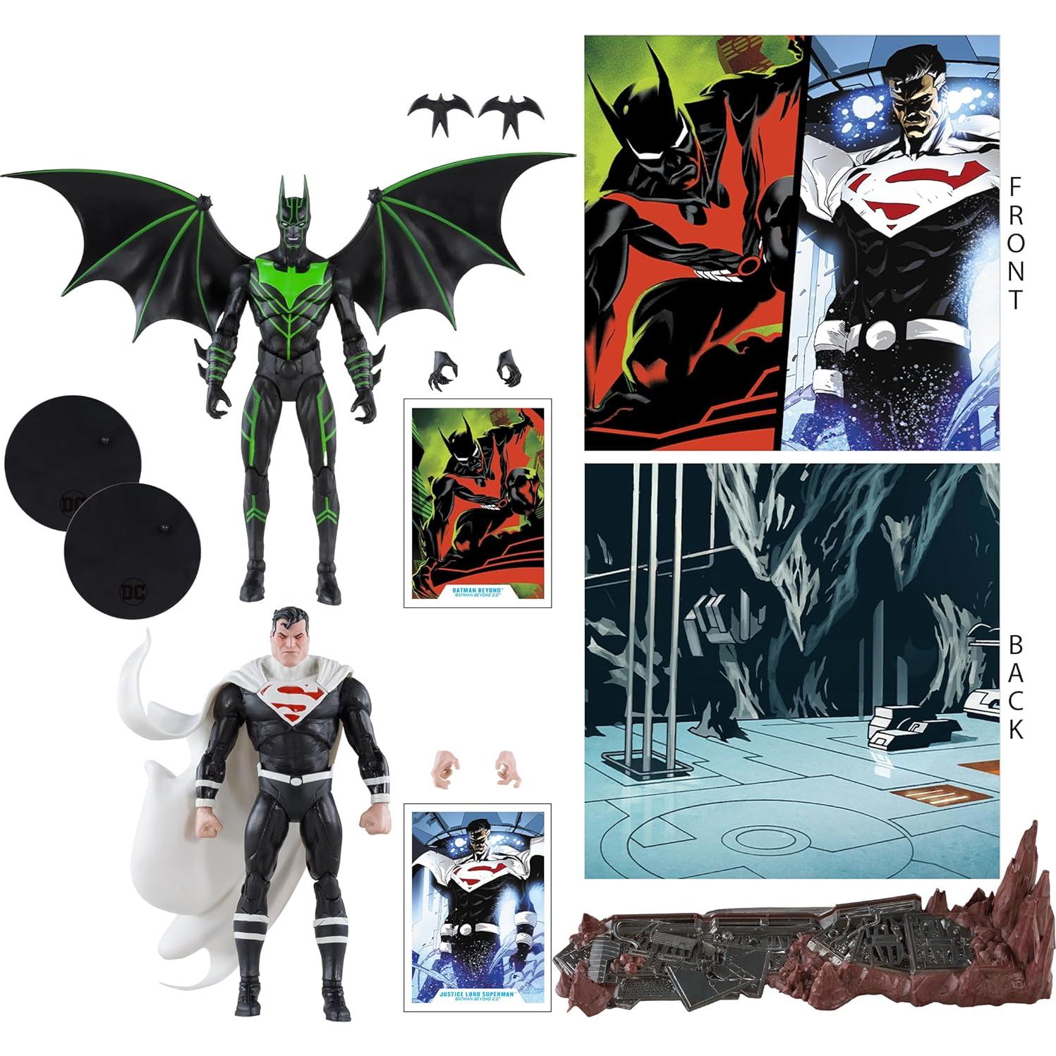 Figura de acción McFarlane Toys Batman Beyond y Superman 7"