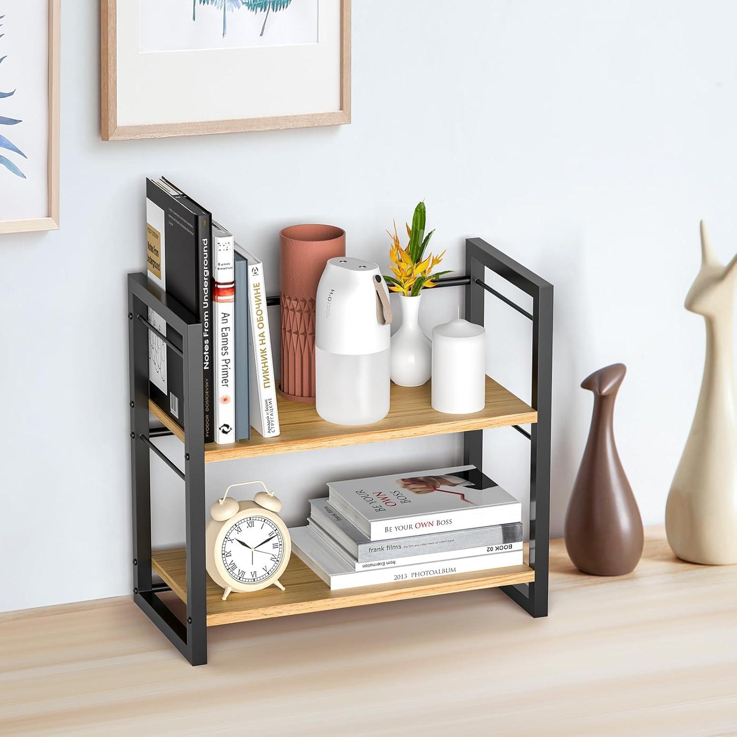 Organizador de Estante de Escritorio ART-GIFTREE Negro 2 Niveles