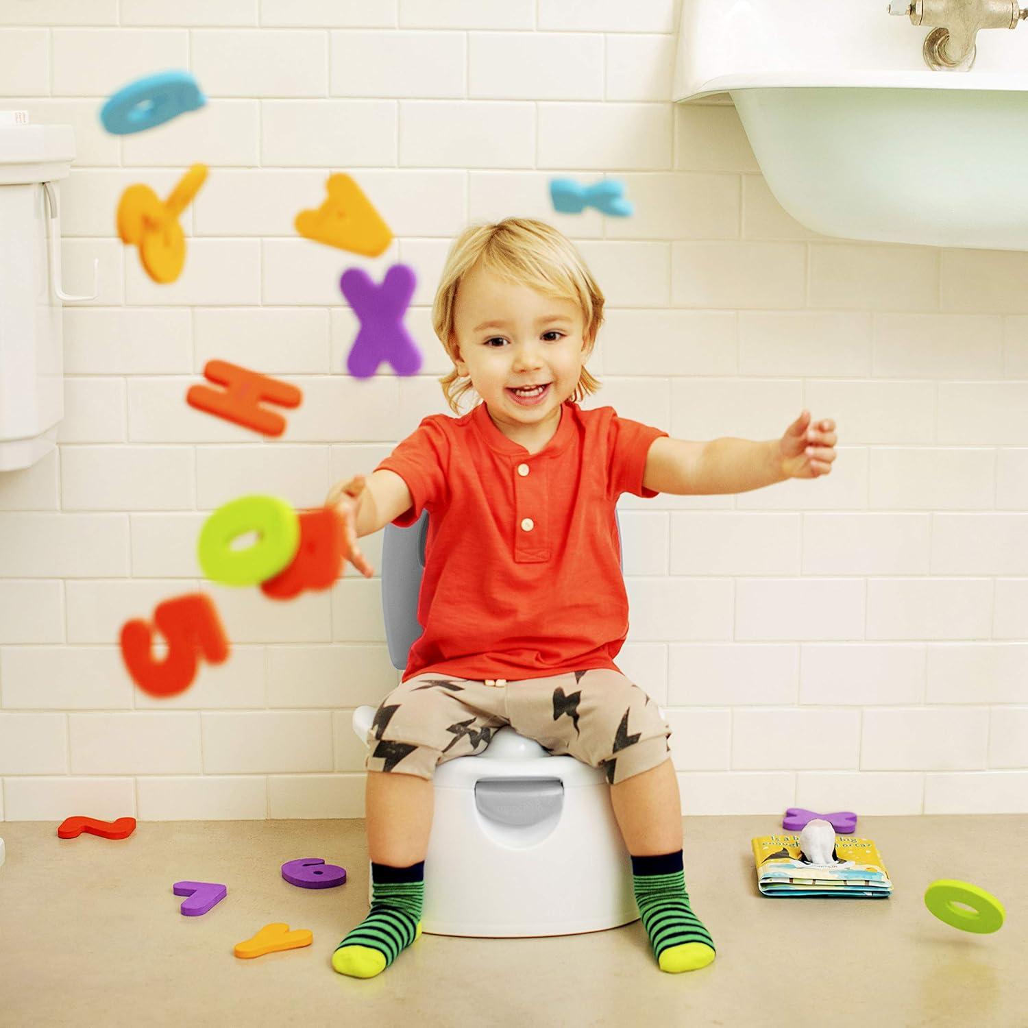 Asiento de Inodoro Multi-Etapa Munchkin 3-en-1 Gris