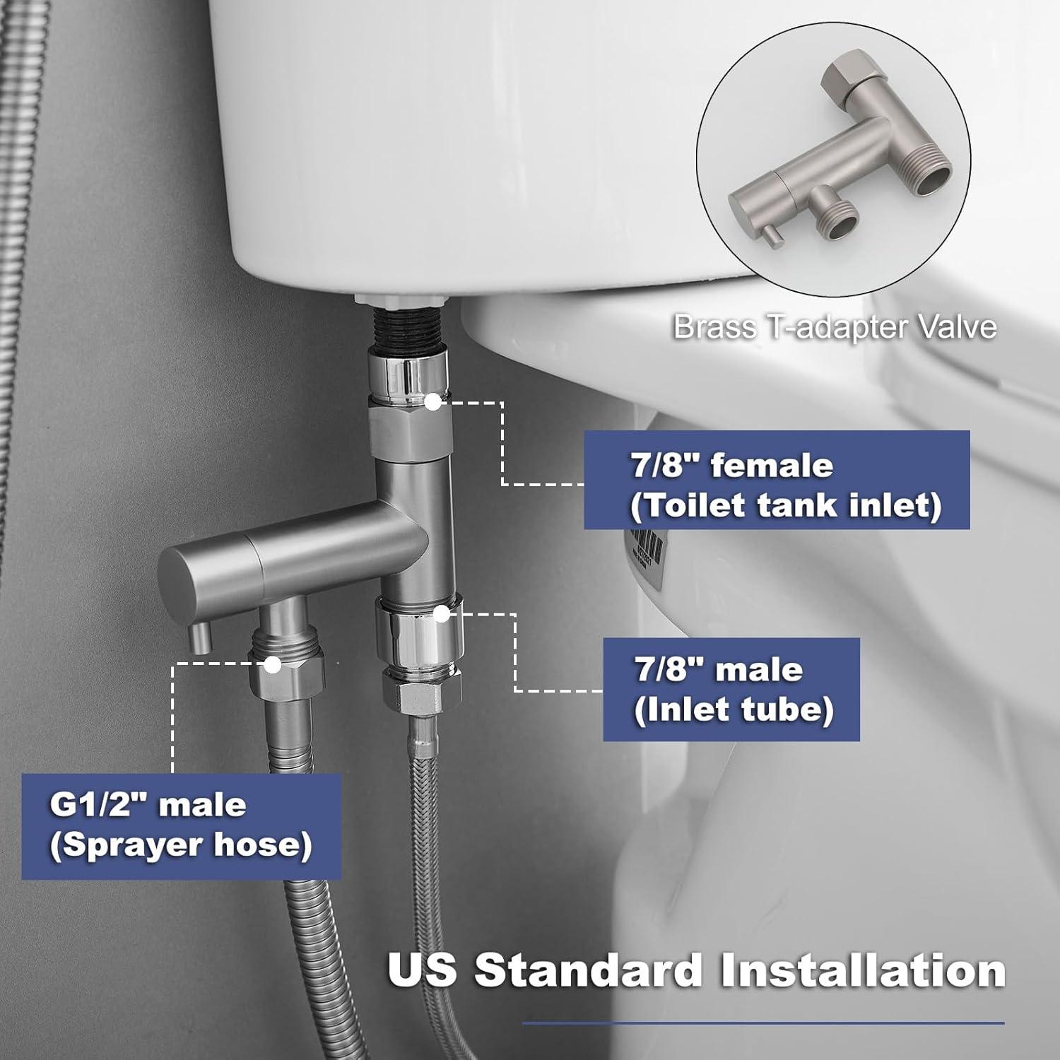 Rociador de Bidet de Mano BATHFINESSE con Manguera 150 cm
