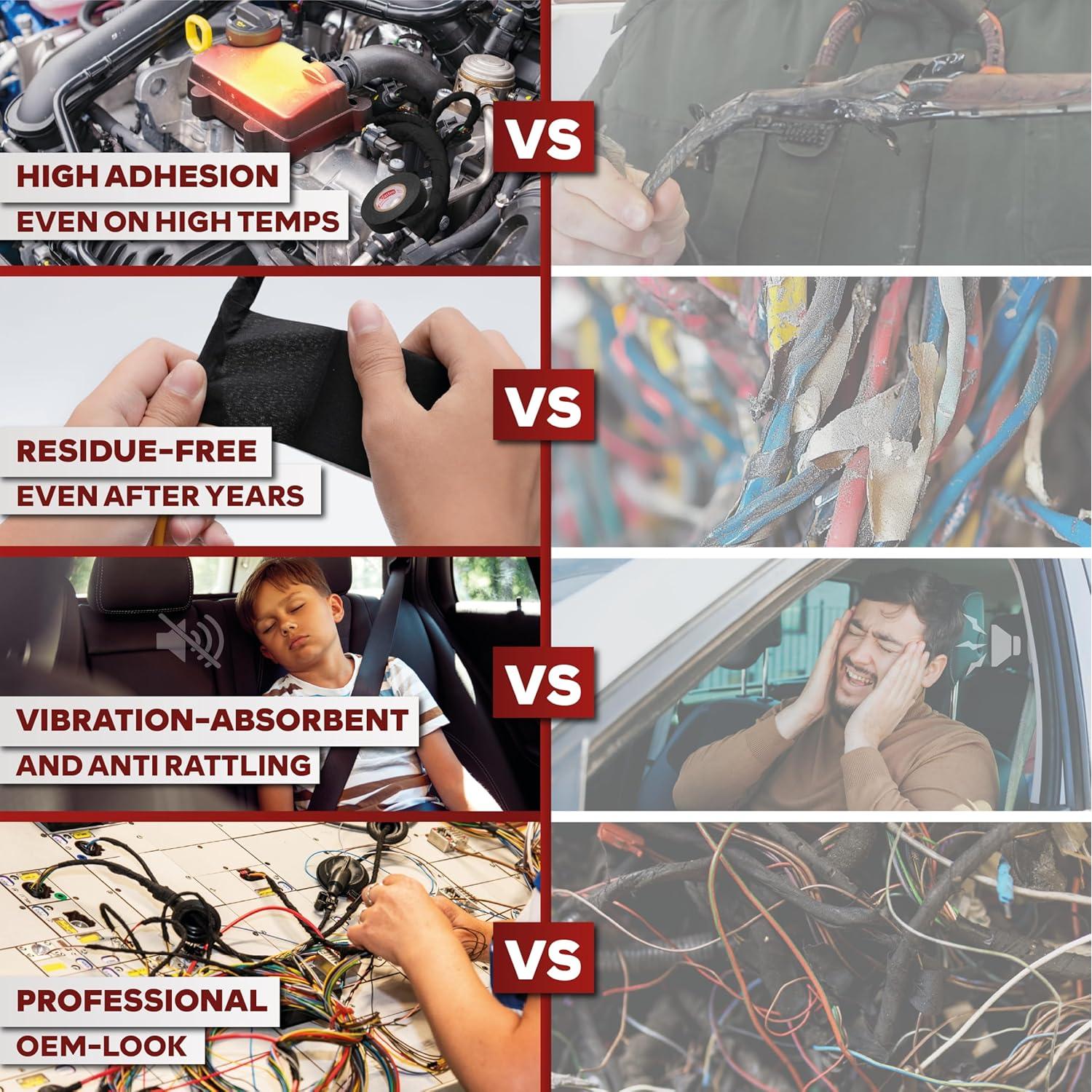 Cinta de Arnés de Cable XFasten 3.3 cm x 15.2 m Alta Temperatura